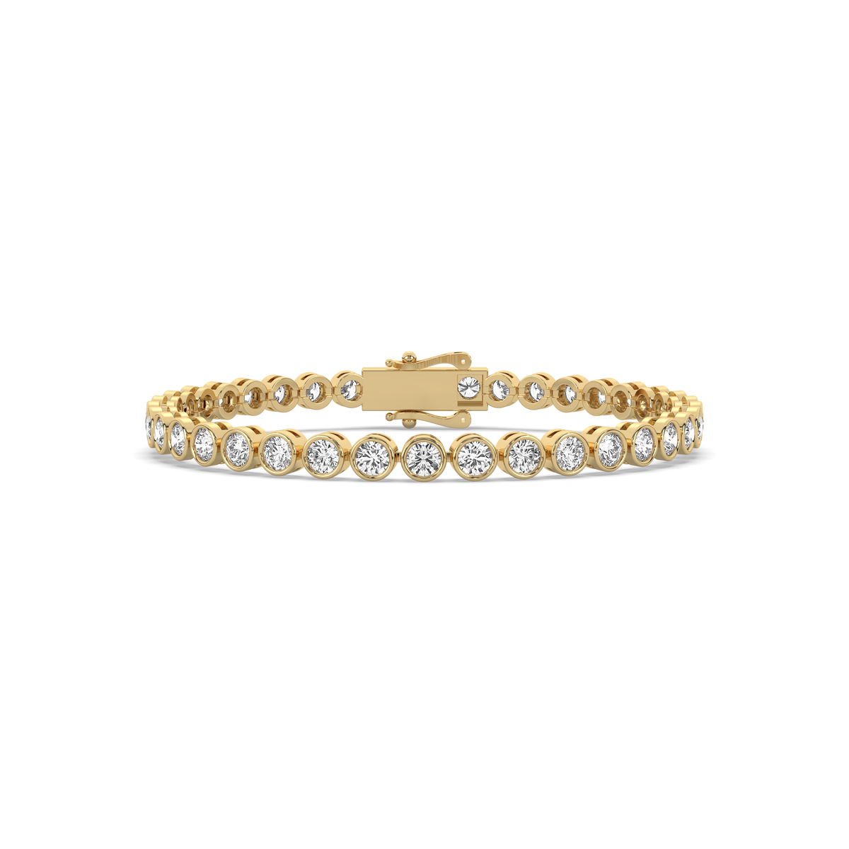 The Round Diamond Bezel Tennis Bracelet