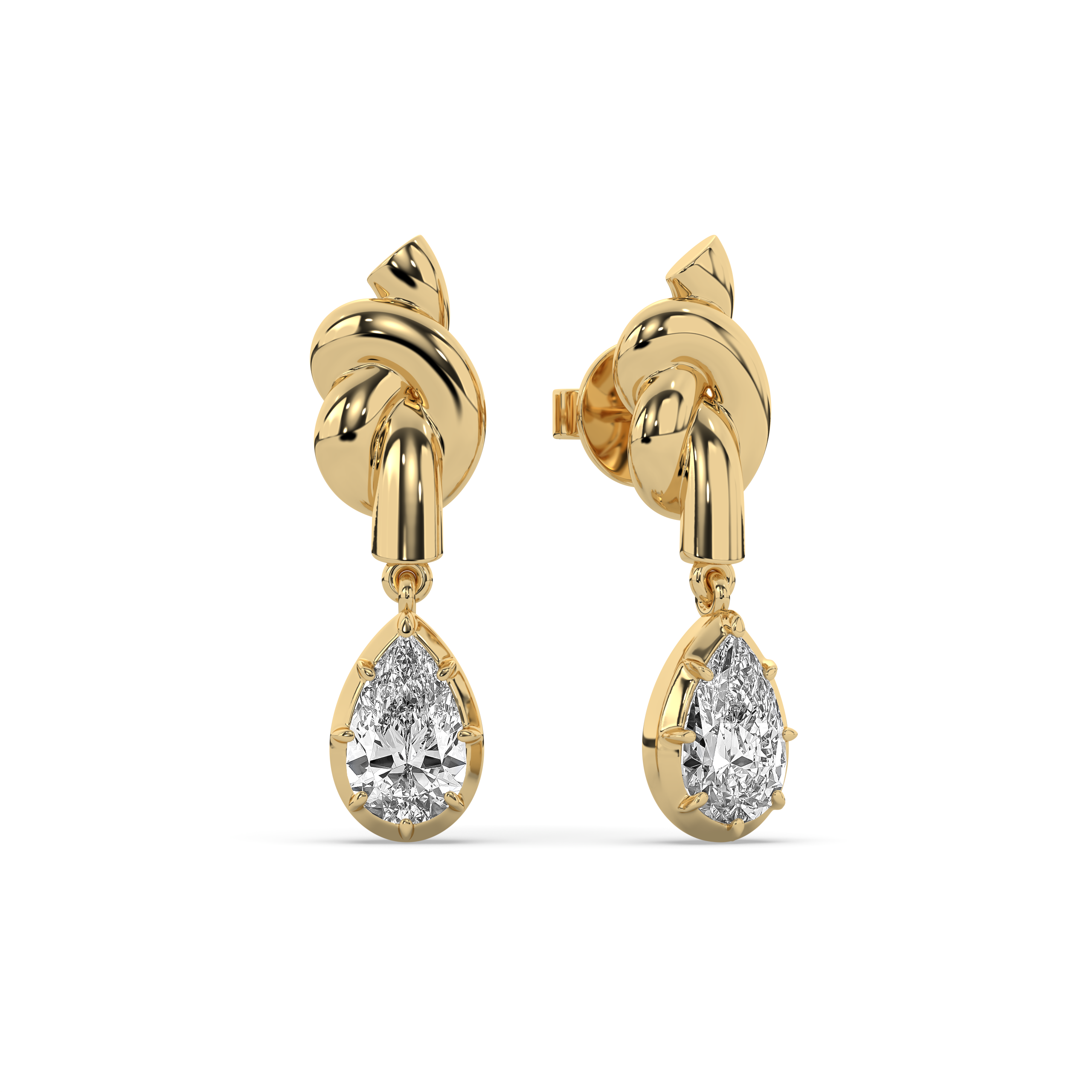 Victoria Know Diamond Drop Earrings