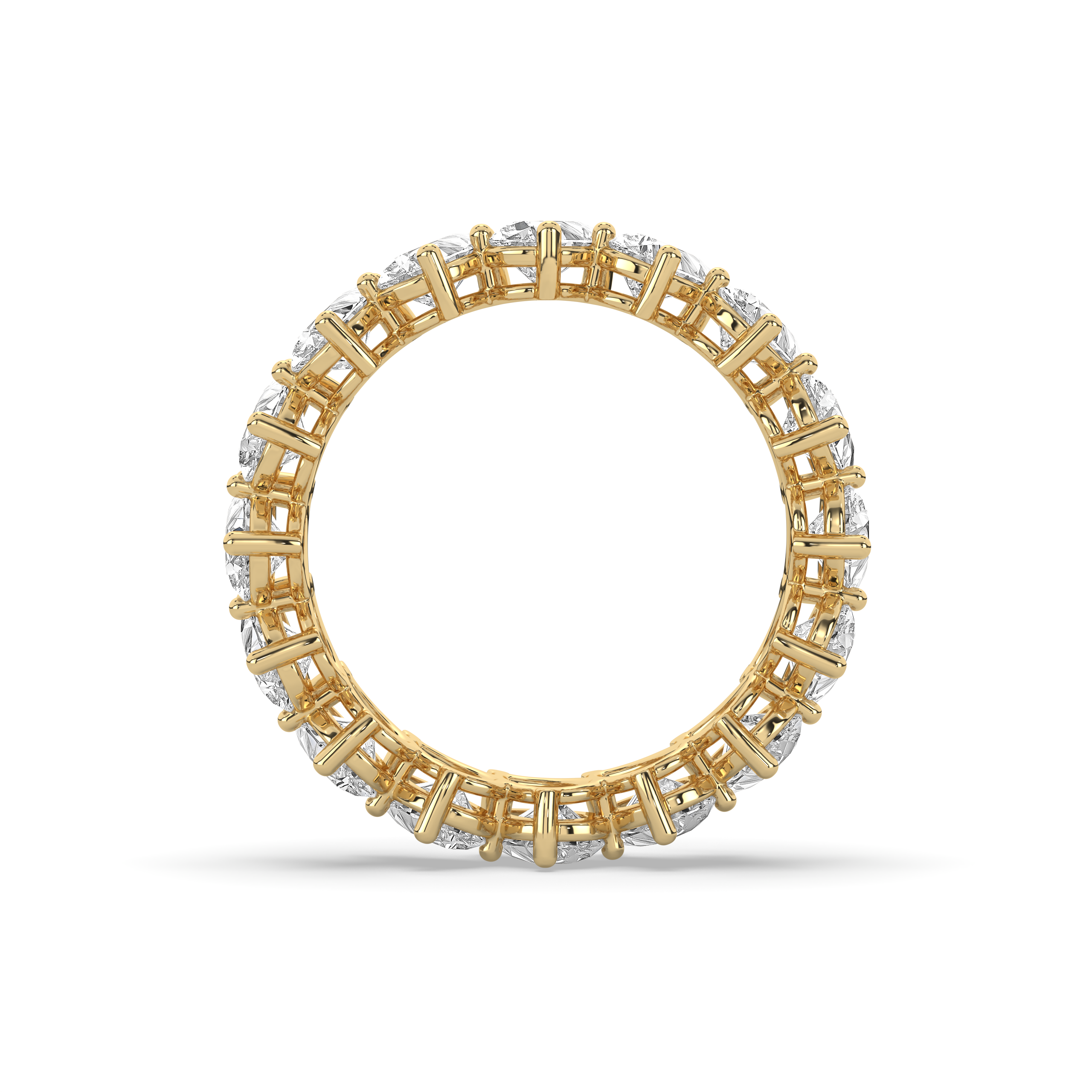 Pear Diamond Endless Love Eternity Band