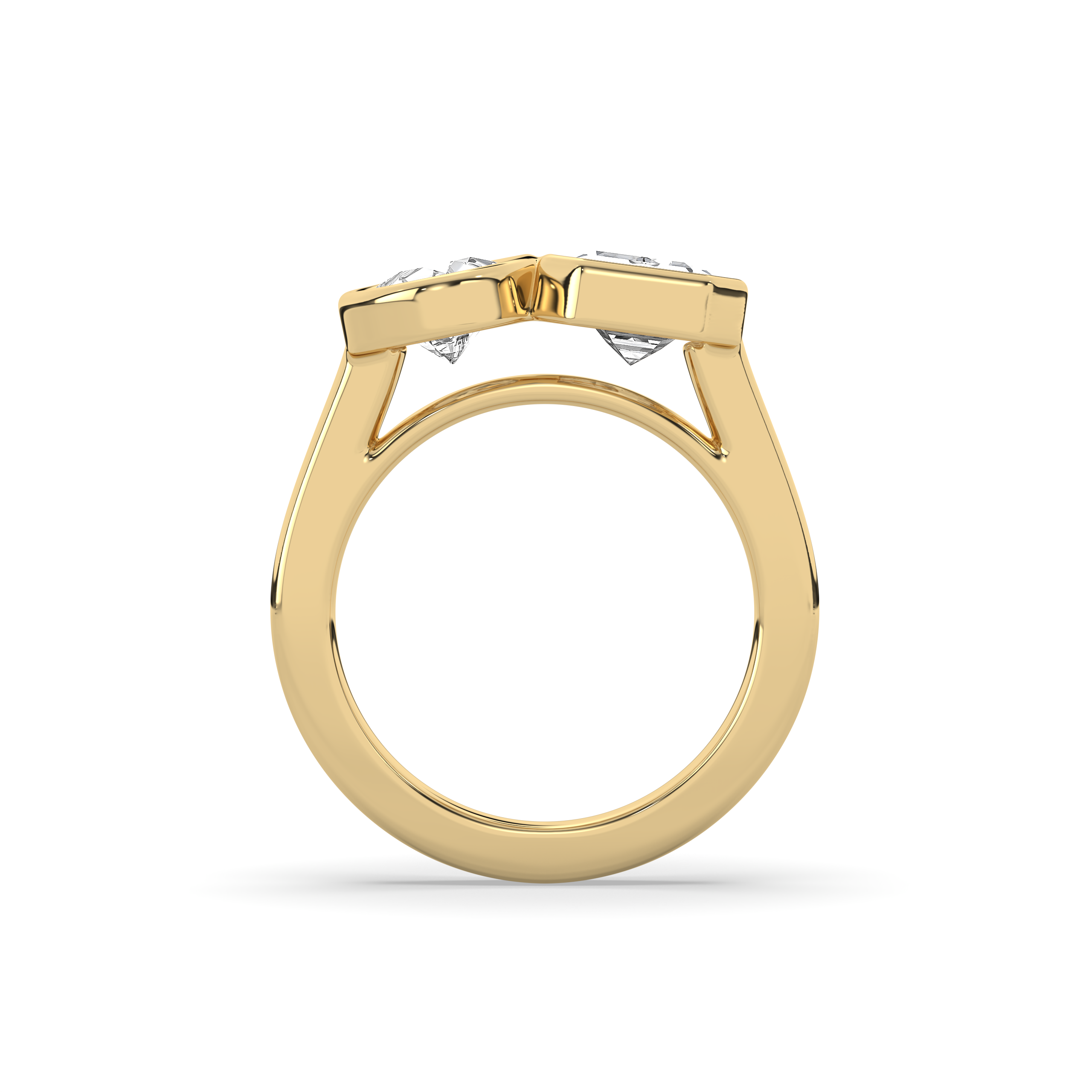 Toi Et Moi Bezel Signet Ring