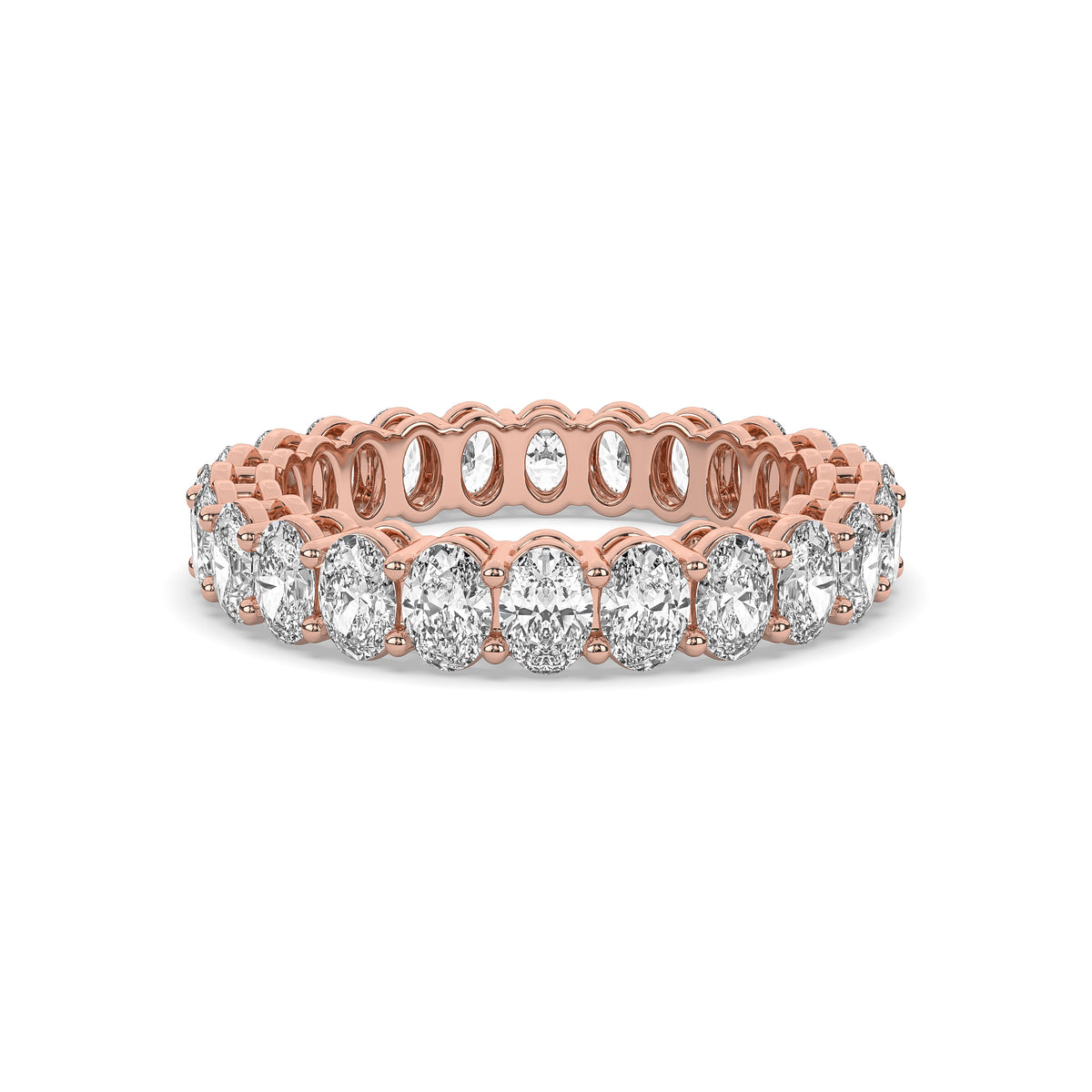 The Classic Oval Diamond Eternity Band