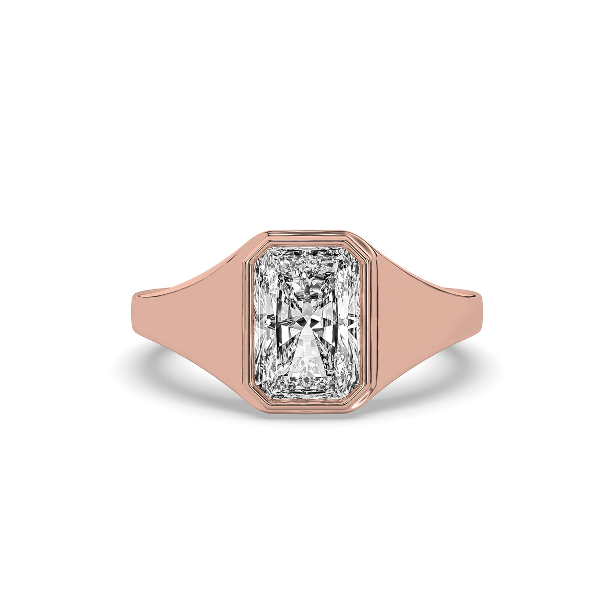 The Radiant-Cut Diamond Signet Ring