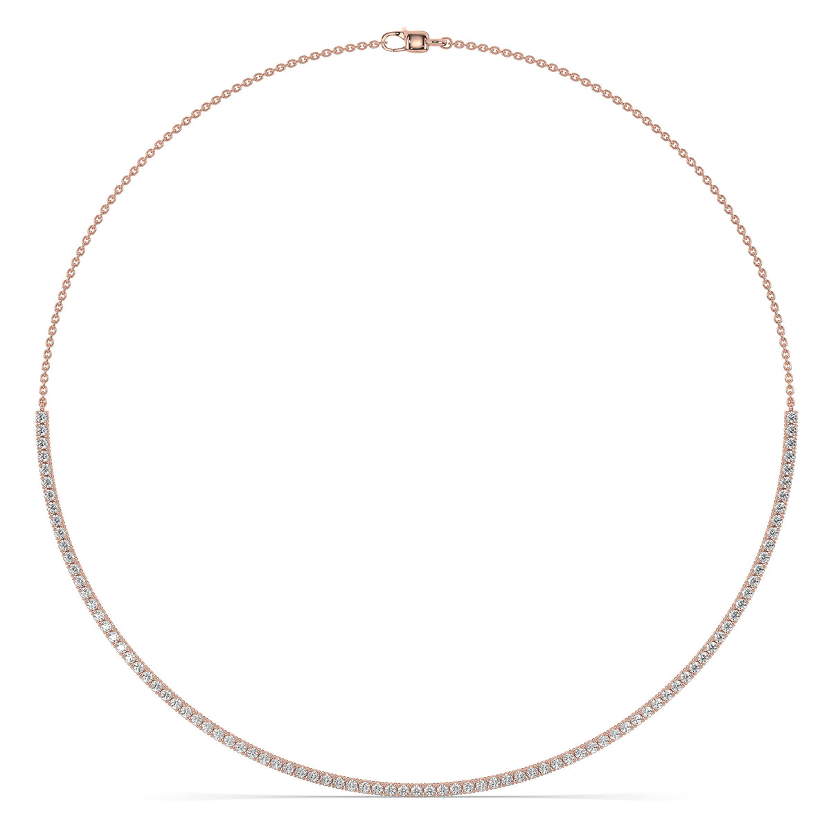 The Classic Half Tennis Necklace