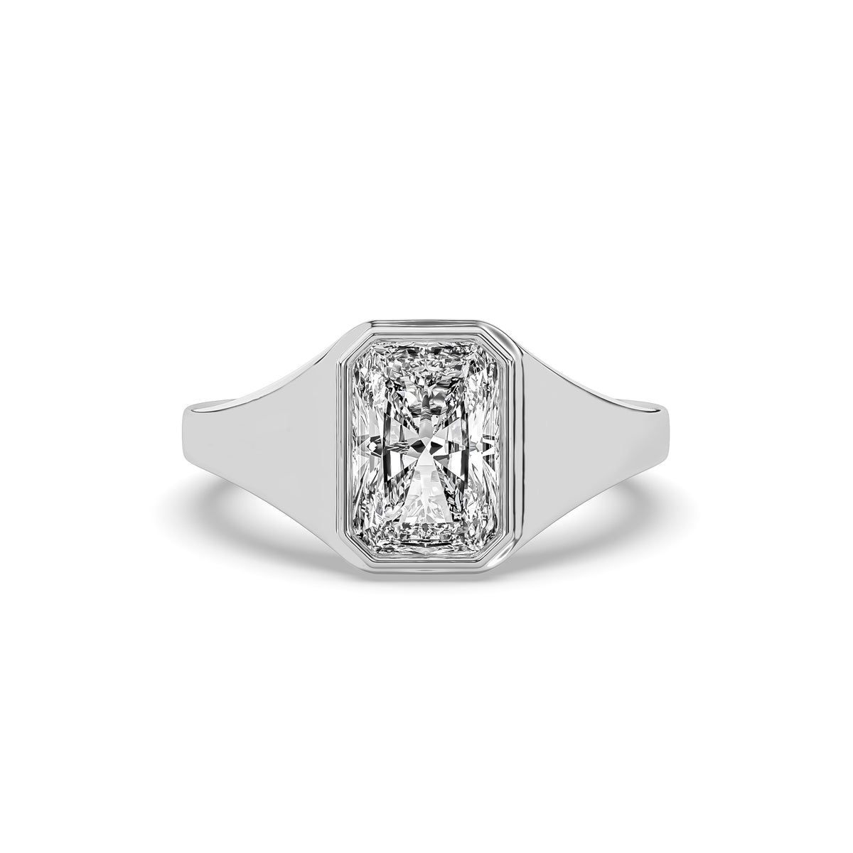 The Radiant-Cut Diamond Signet Ring