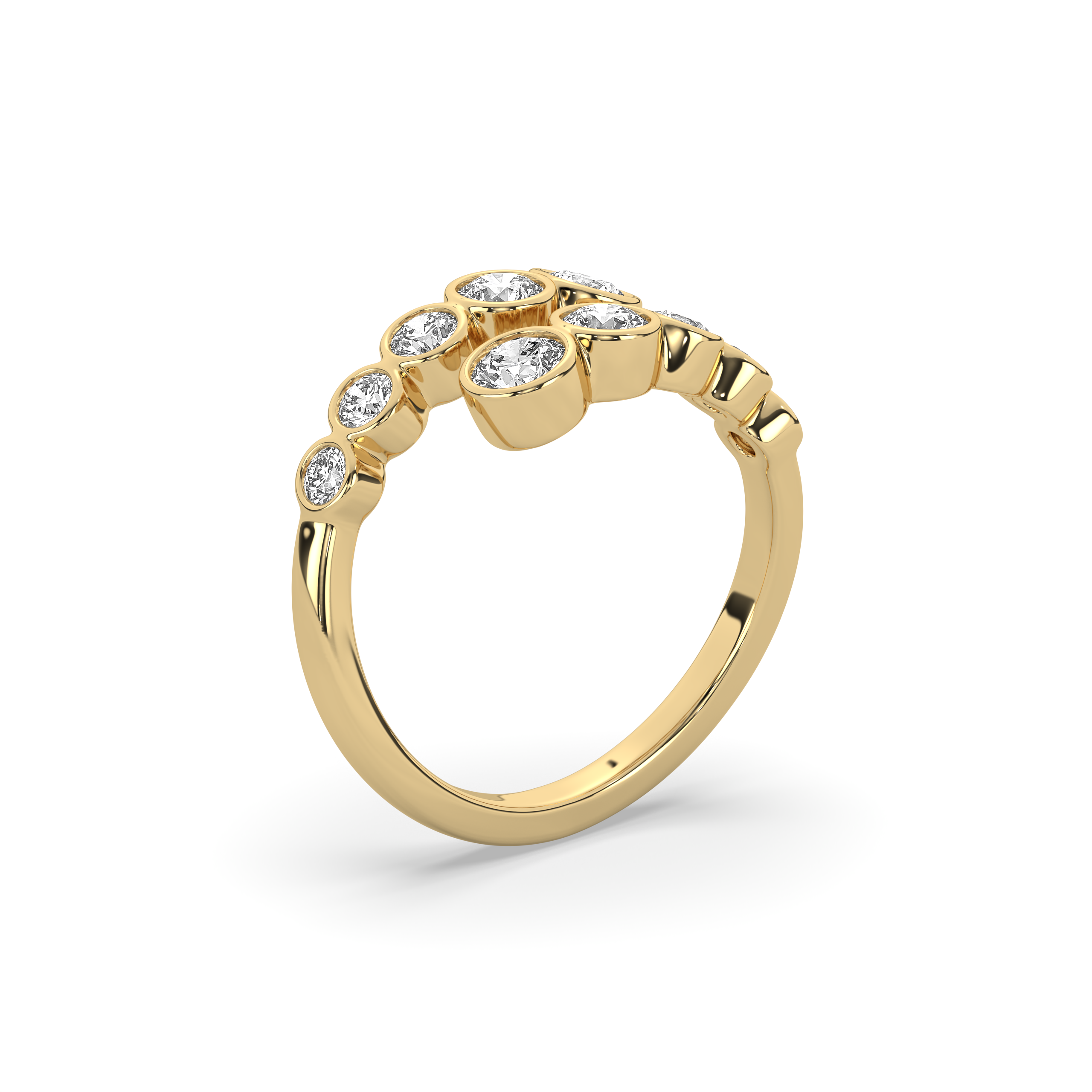 Bezel Diamond Wrap Ring