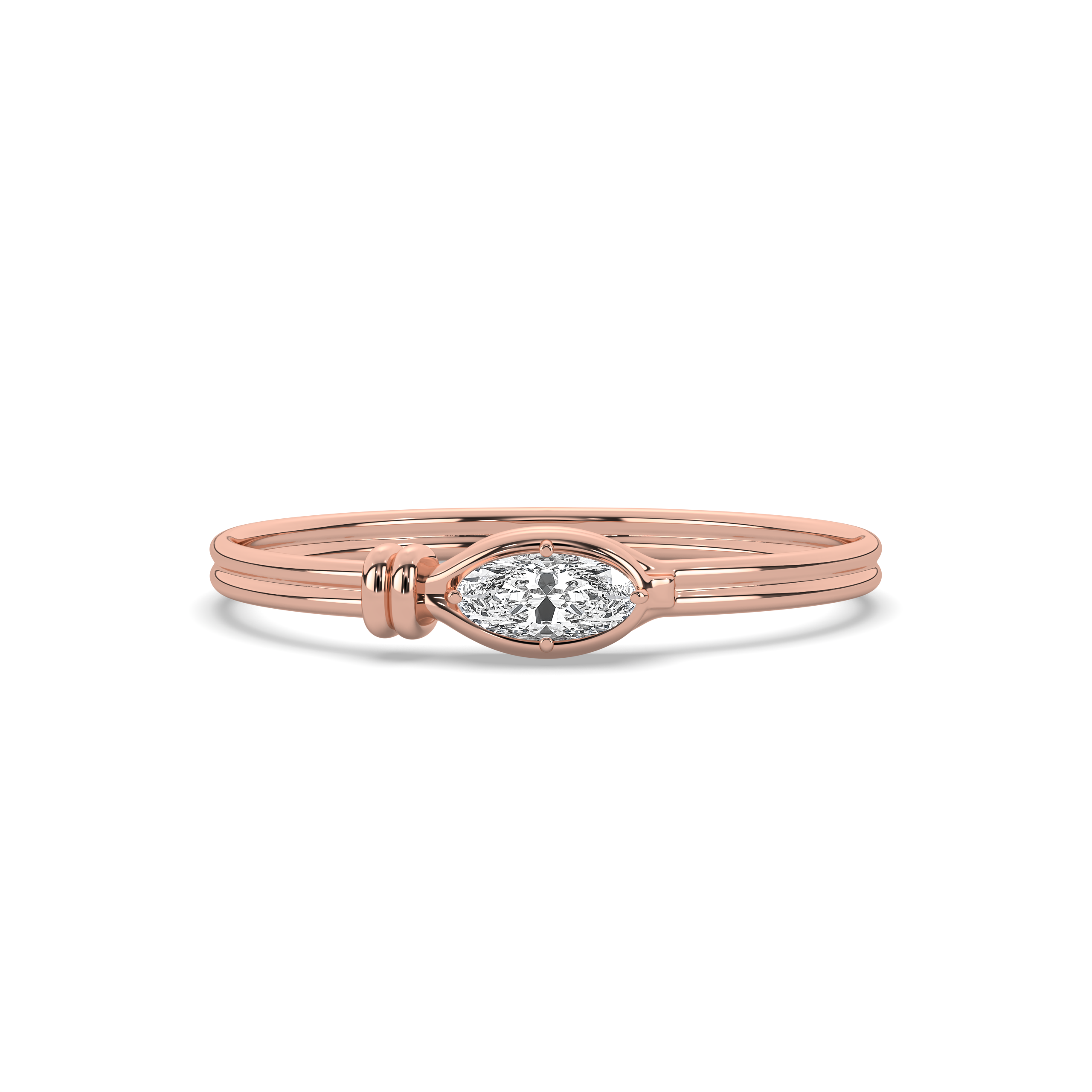 Victoria Oval Diamond Bangle Bracelet