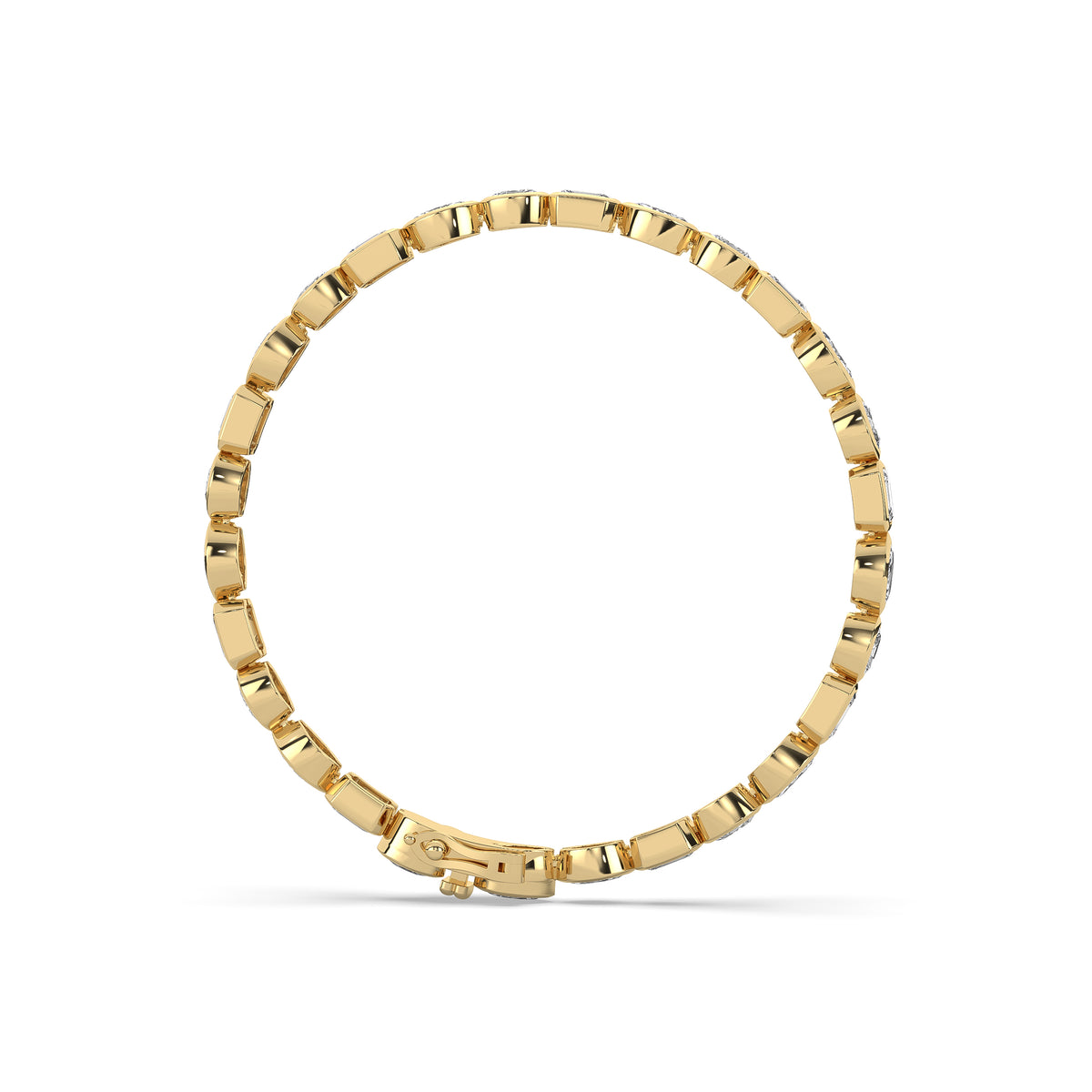 The Bezel Mixed-Cut Diamond Tennis Bracelet