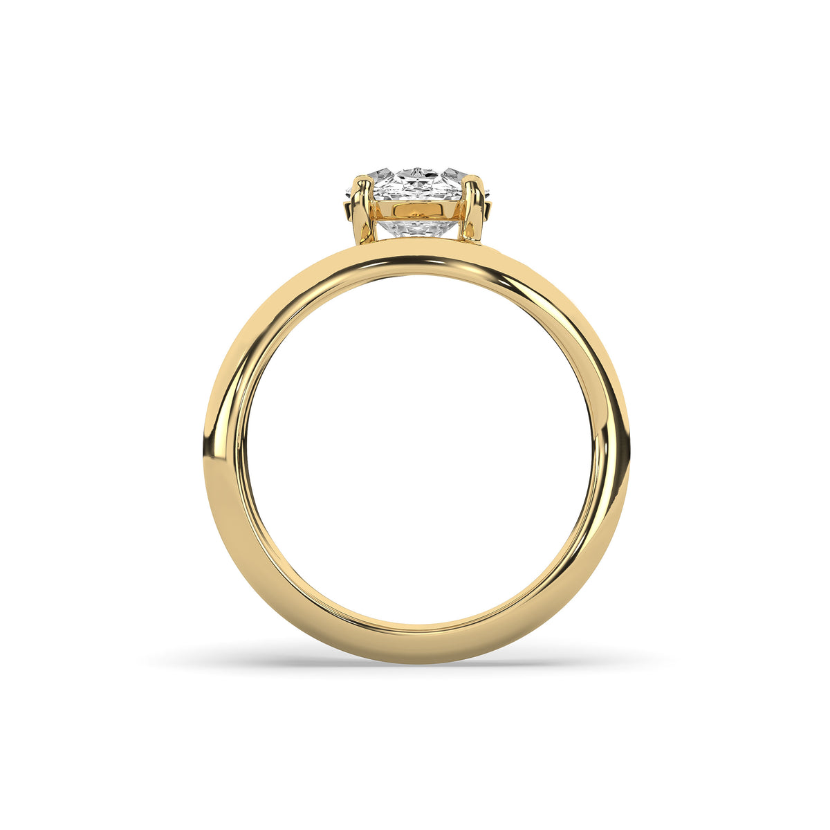 The Oval Diamond Wave Ring