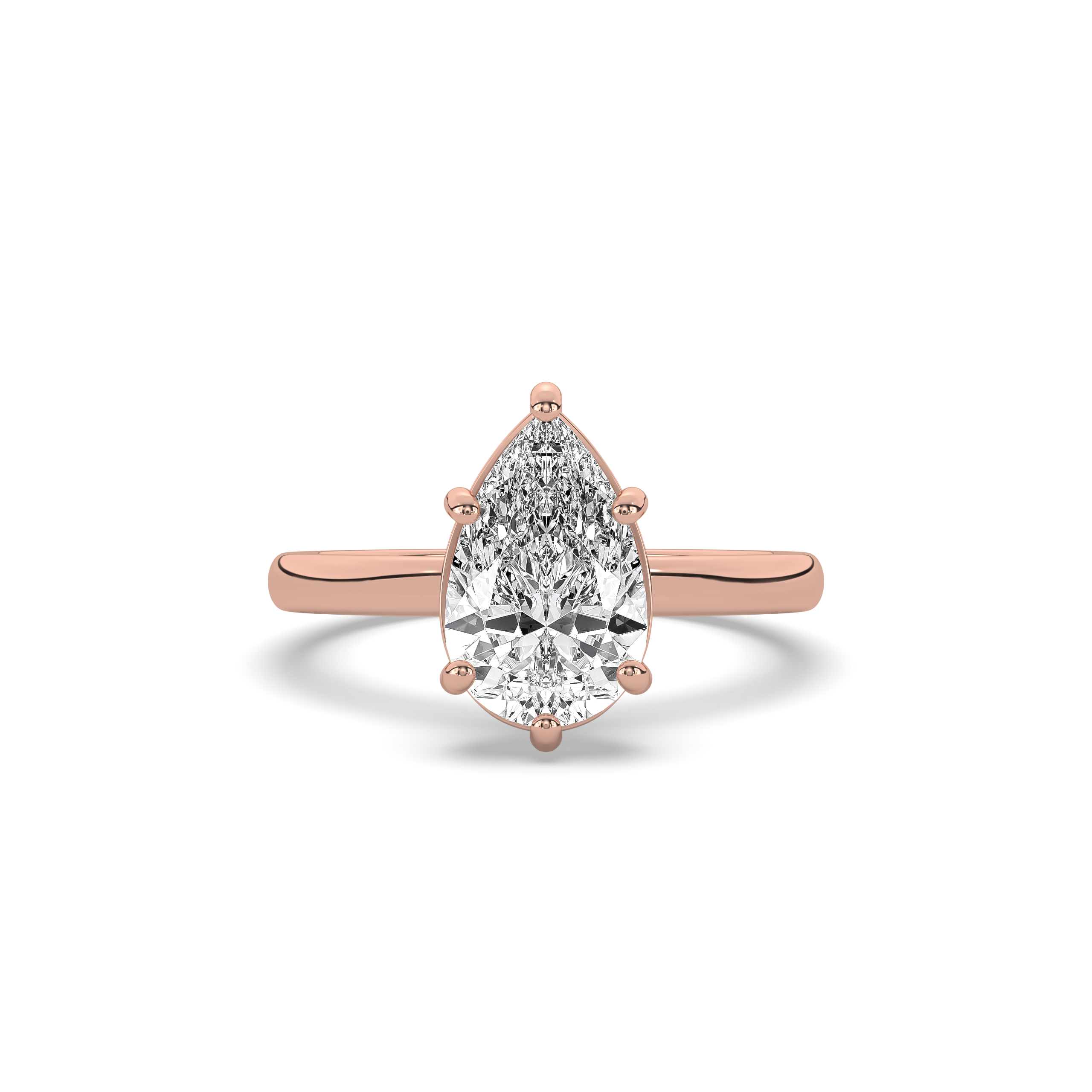 Pear Diamond Solitaire Engagement Ring