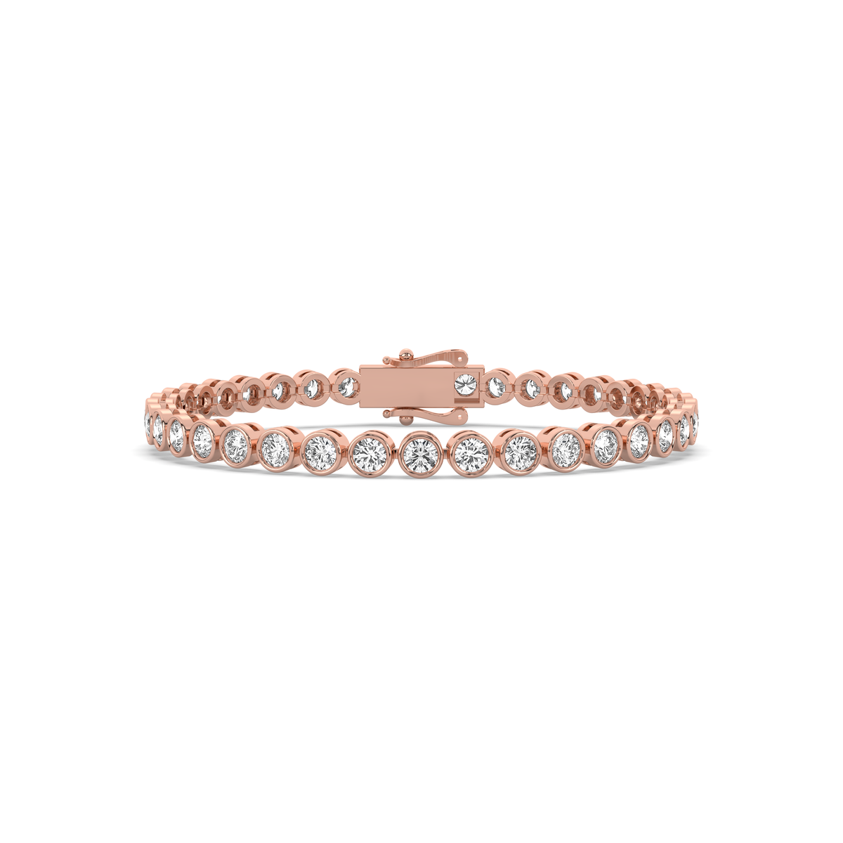 The Round Diamond Bezel Tennis Bracelet