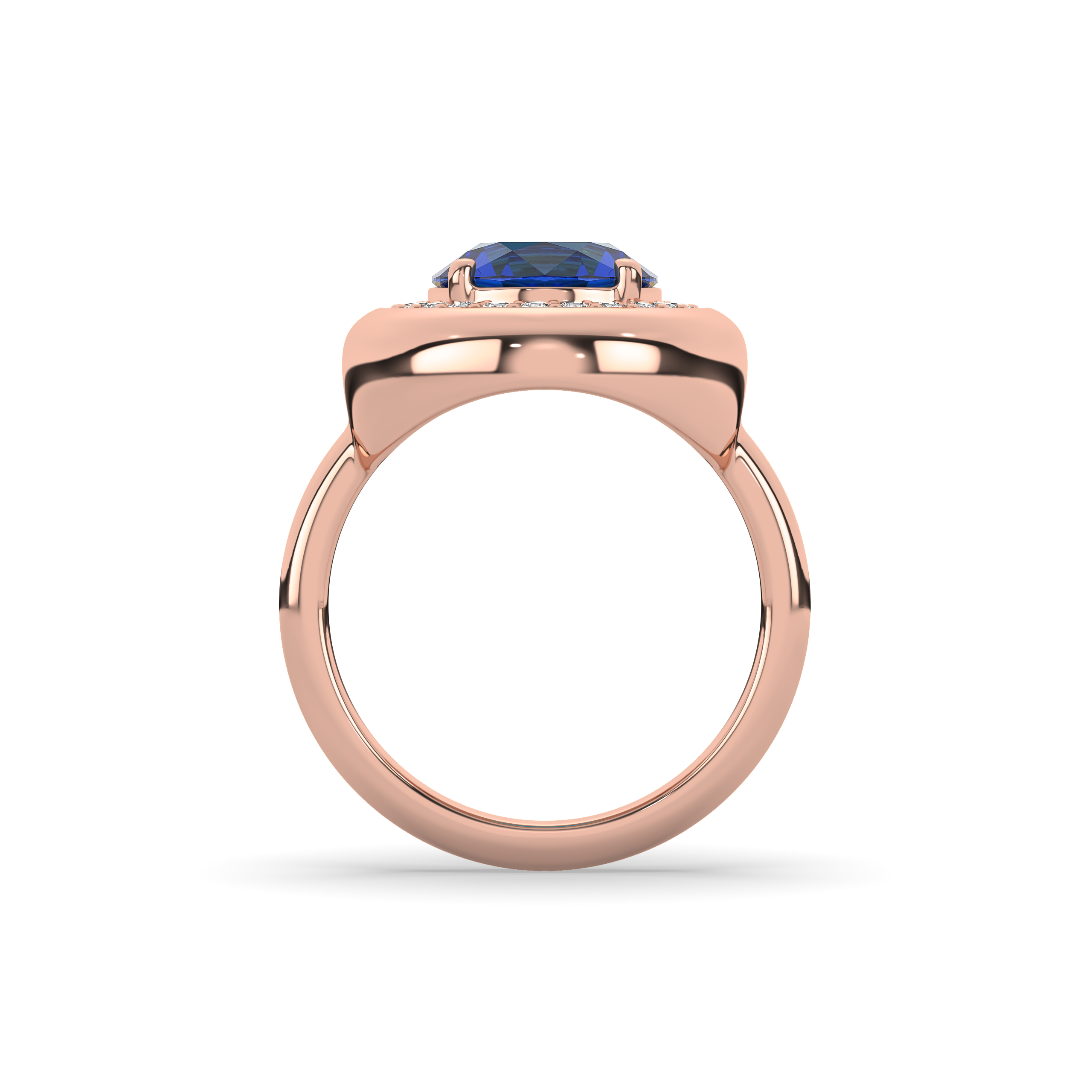 Diana Blue Sapphire Diamond Ring