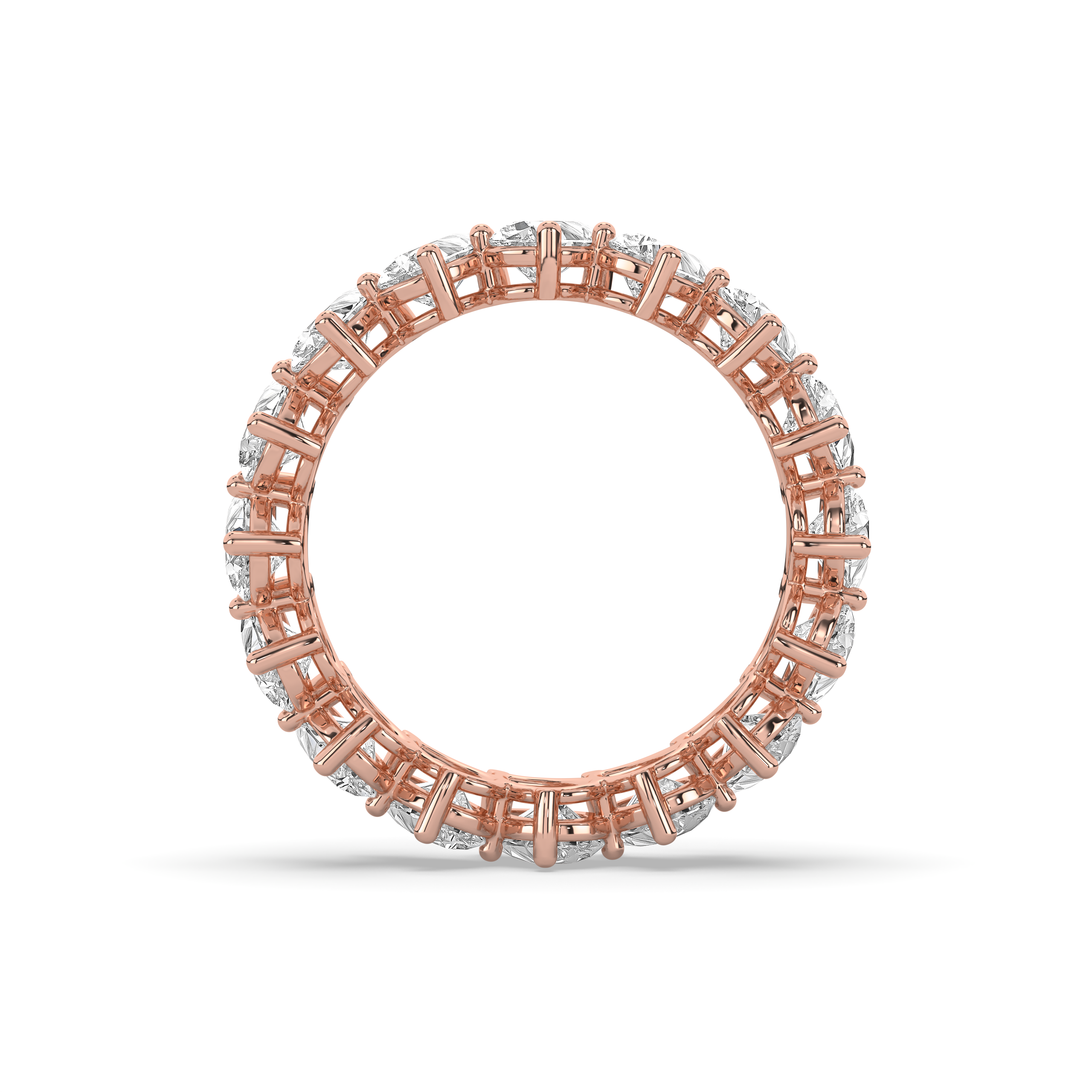 Pear Diamond Endless Love Eternity Band