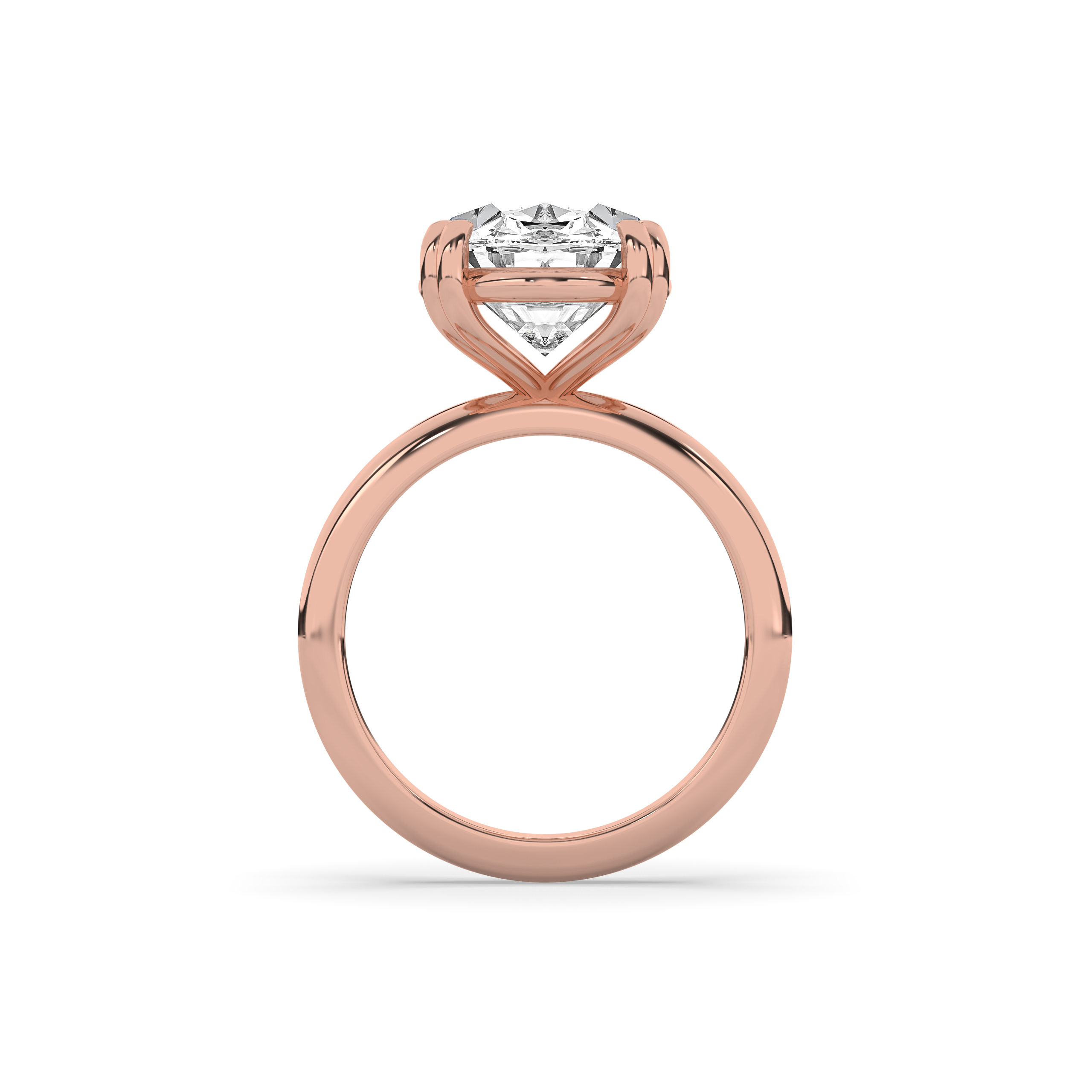 Double Prong Solitaire Engagement Ring