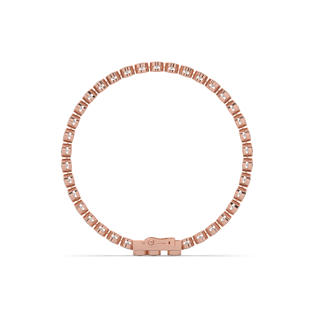 The Round Diamond Bezel Tennis Bracelet