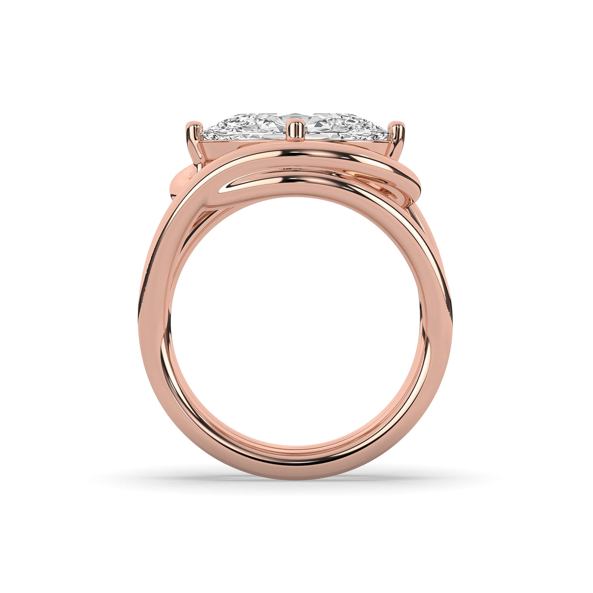The East-West Oval Diamond Statement Ring