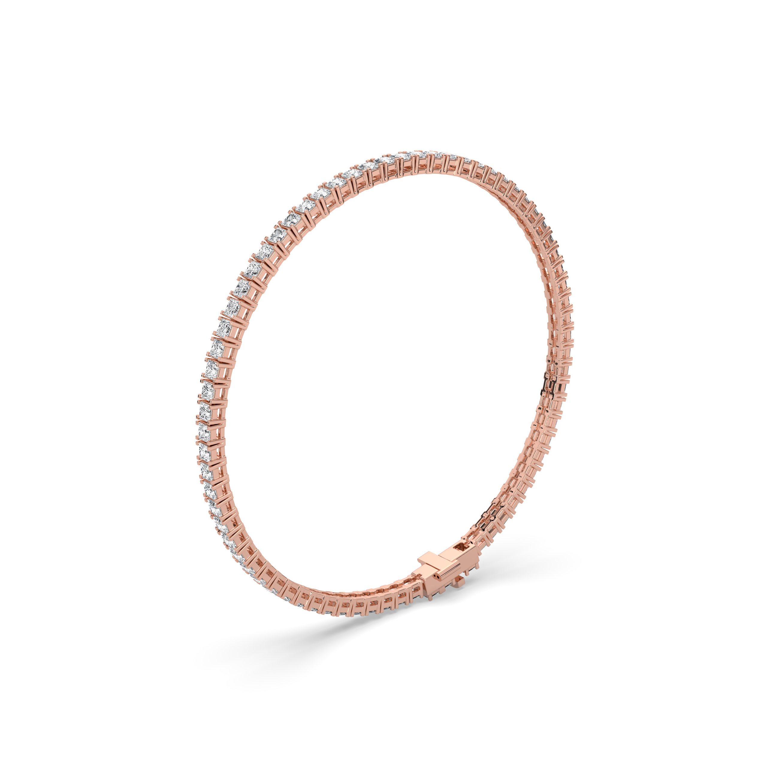 Princess Cut Diamond Tennis Bracelet