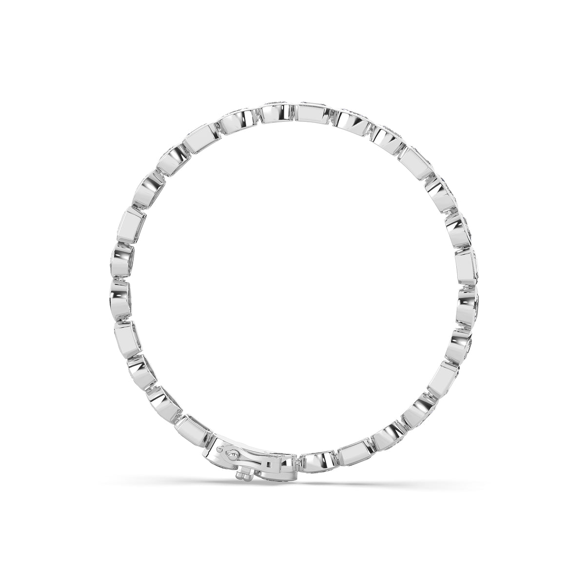 The Bezel Mixed-Cut Diamond Tennis Bracelet
