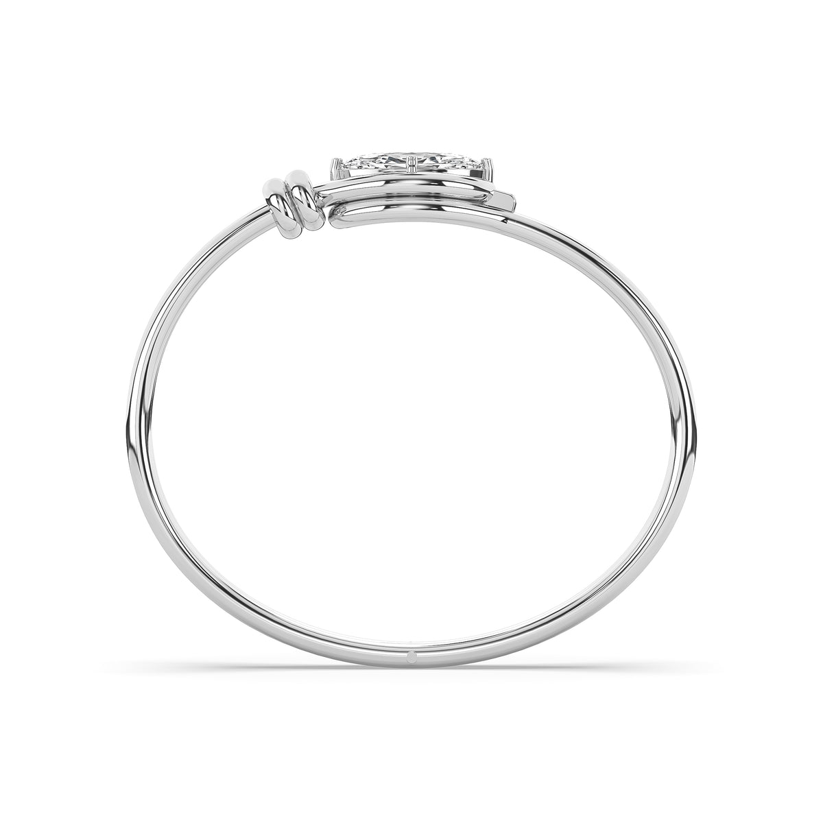 Alma — Elongated Oval Diamond Bangle