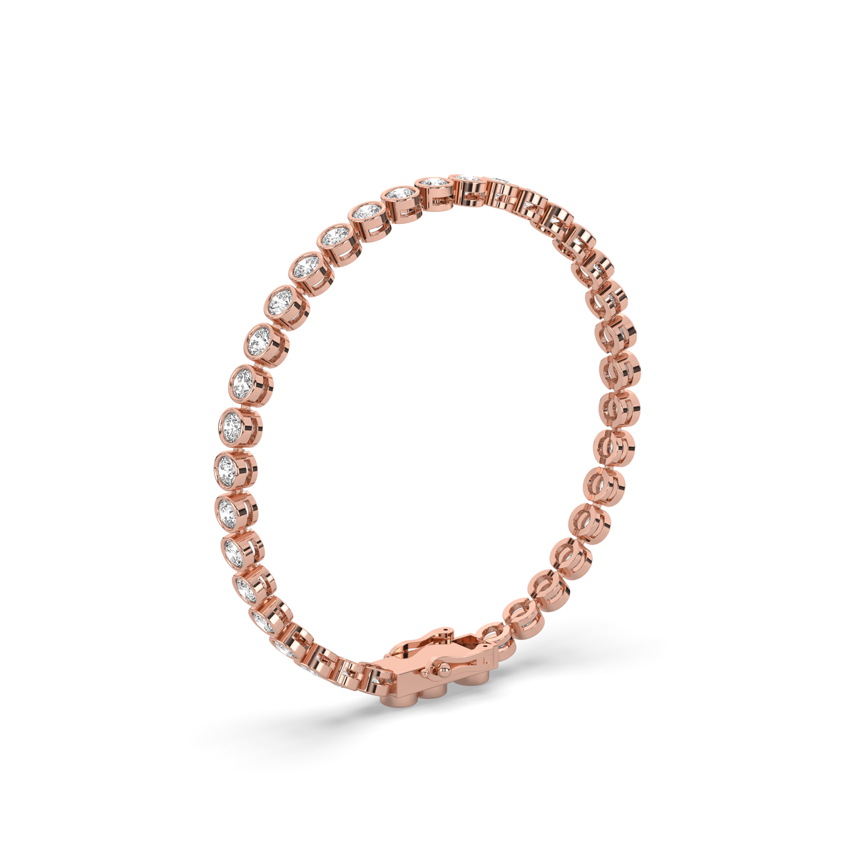 The Round Diamond Bezel Tennis Bracelet