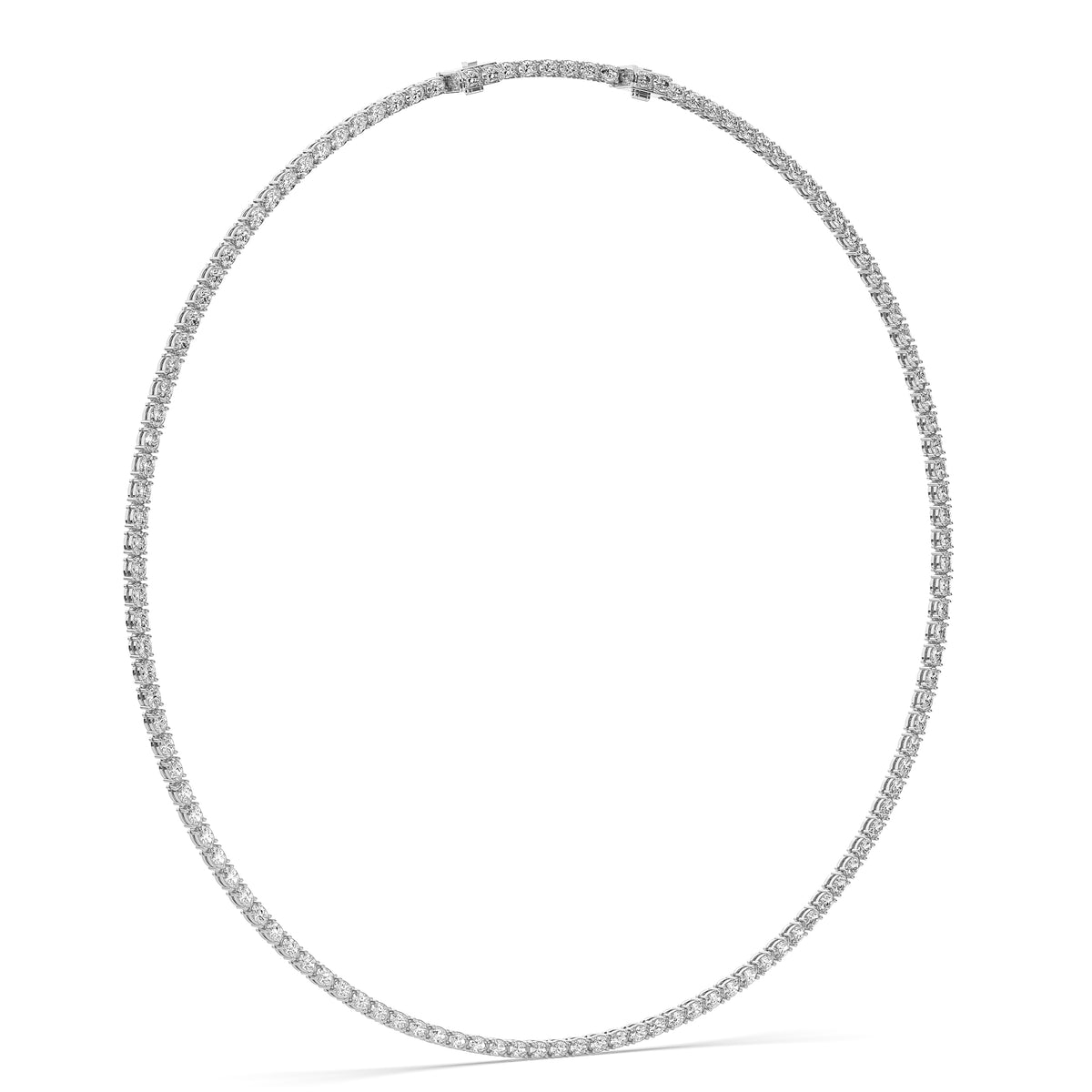 The Oval Diamond Tennis Necklace