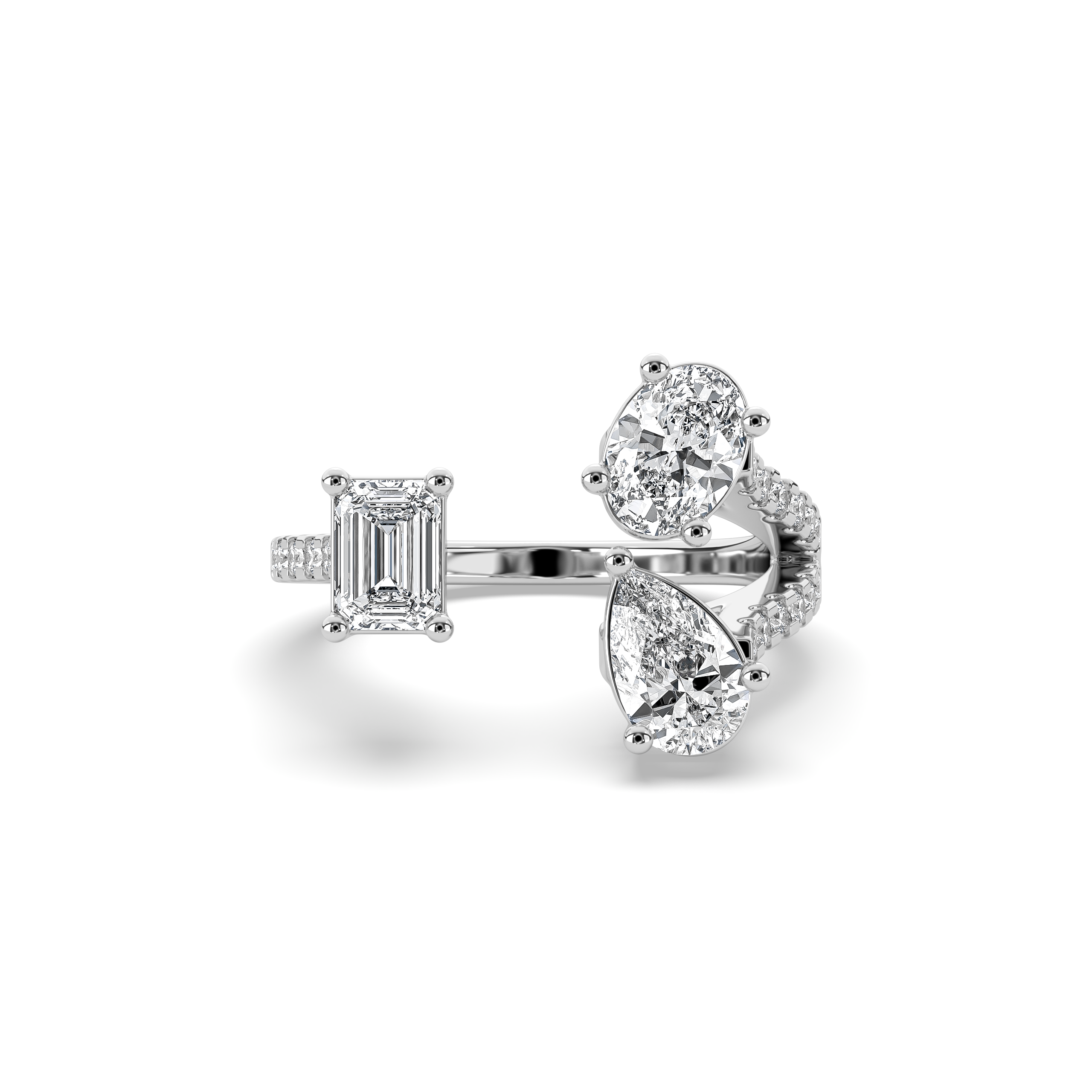 Multi Shape Open Statement Ring