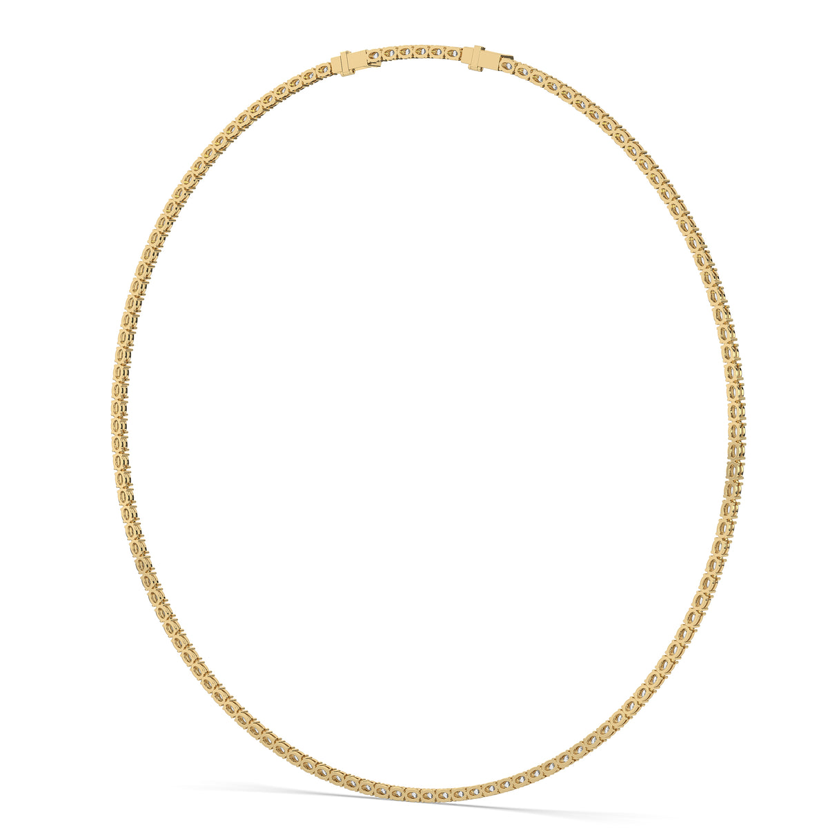The Oval Diamond Tennis Necklace