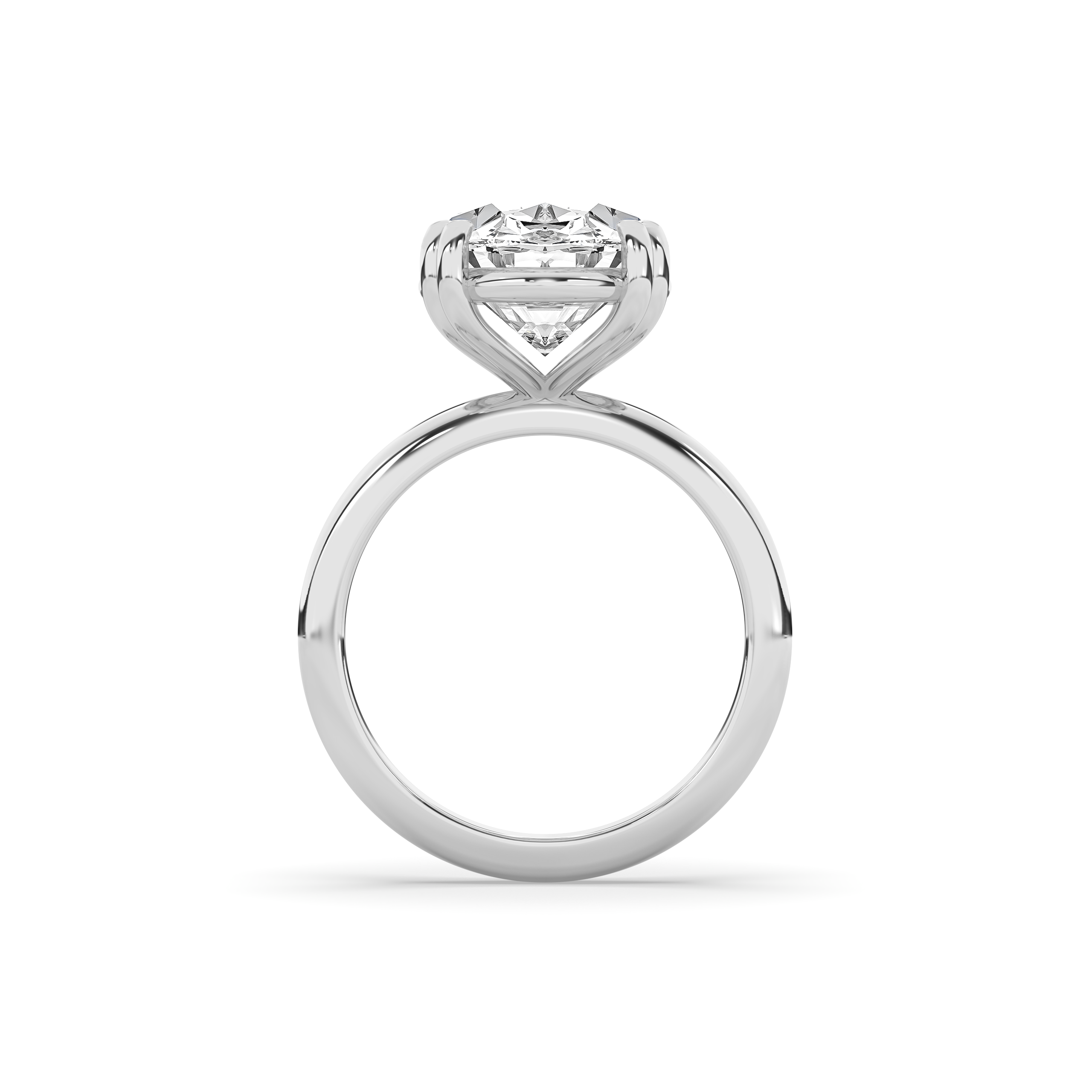 Double Prong Solitaire Engagement Ring