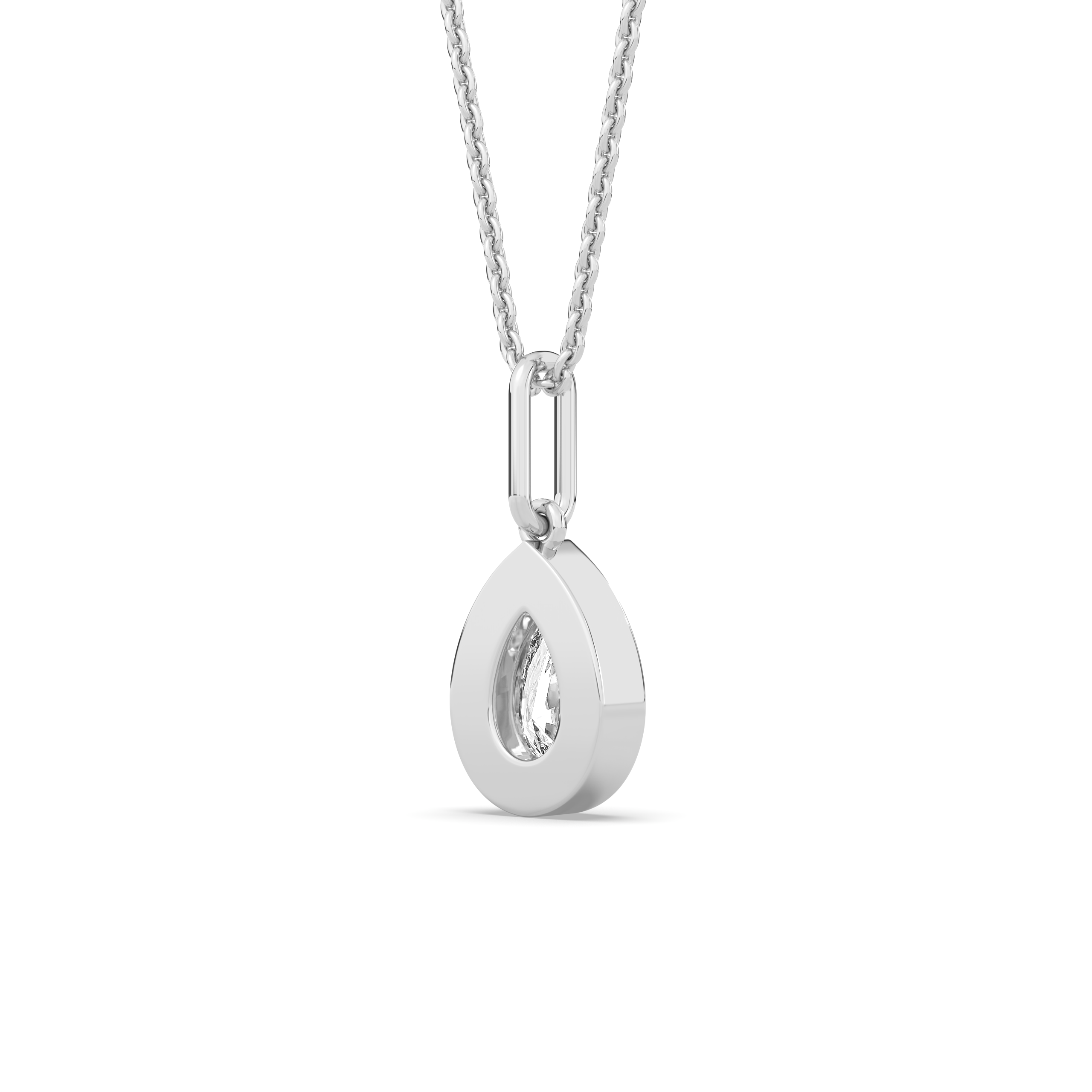 Pear Diamond Bezel Charm