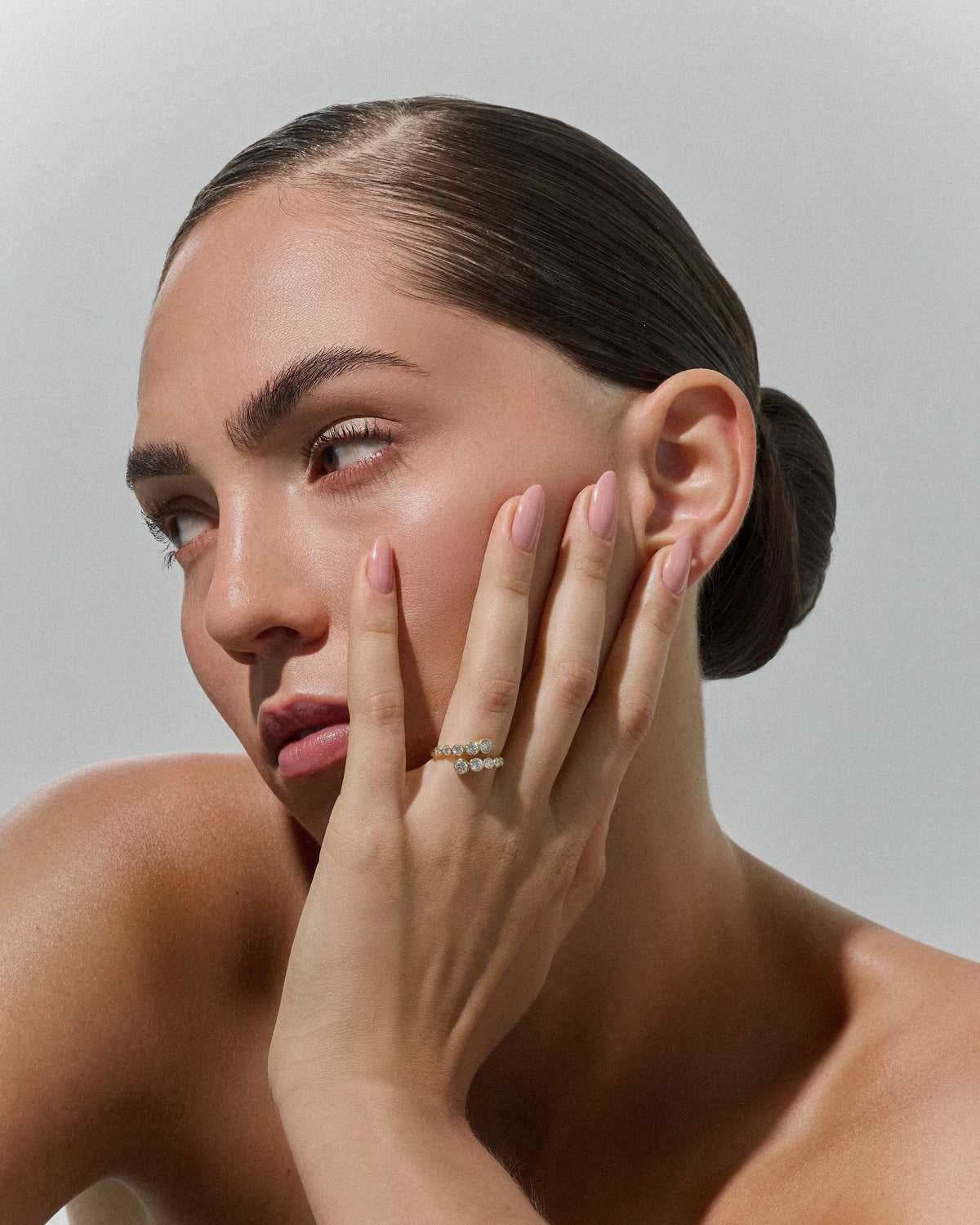 The Bezel Diamond Open Ring