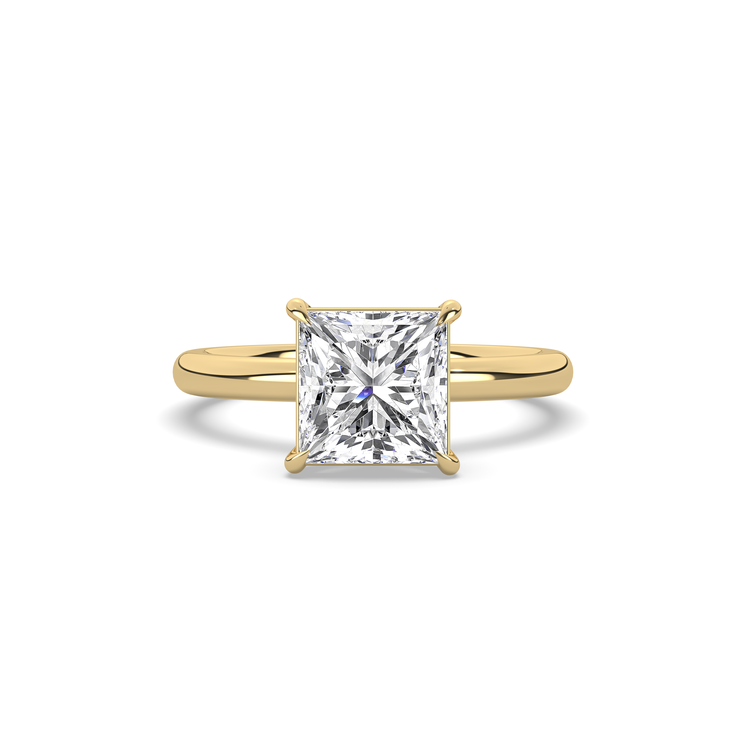 Princess Diamond Solitaire Engagement Ring