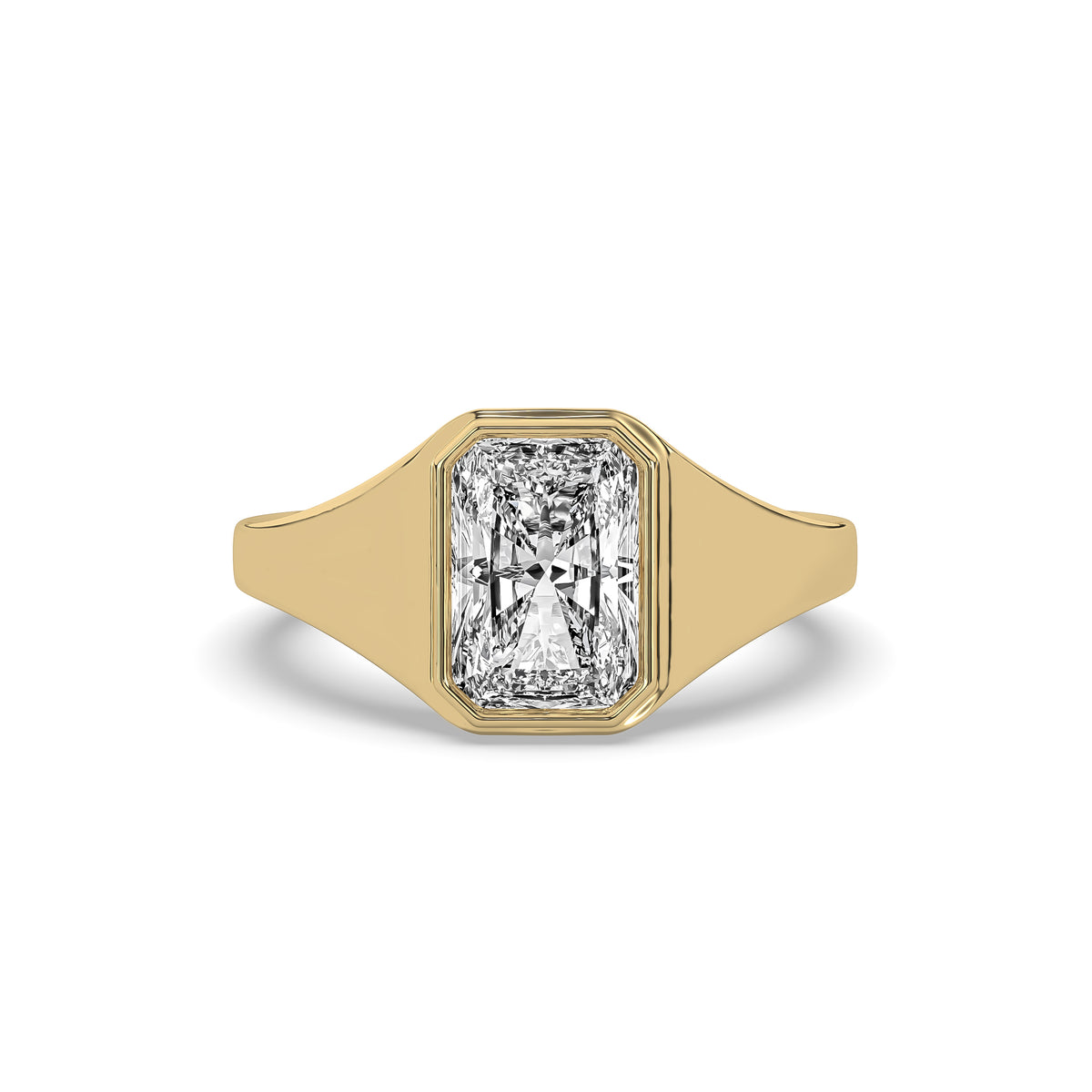 The Radiant-Cut Diamond Signet Ring