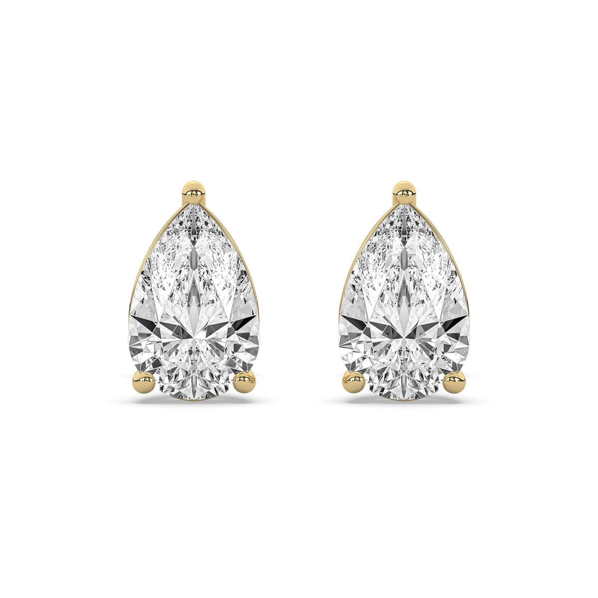 The Pear Diamond Martini Stud Earrings