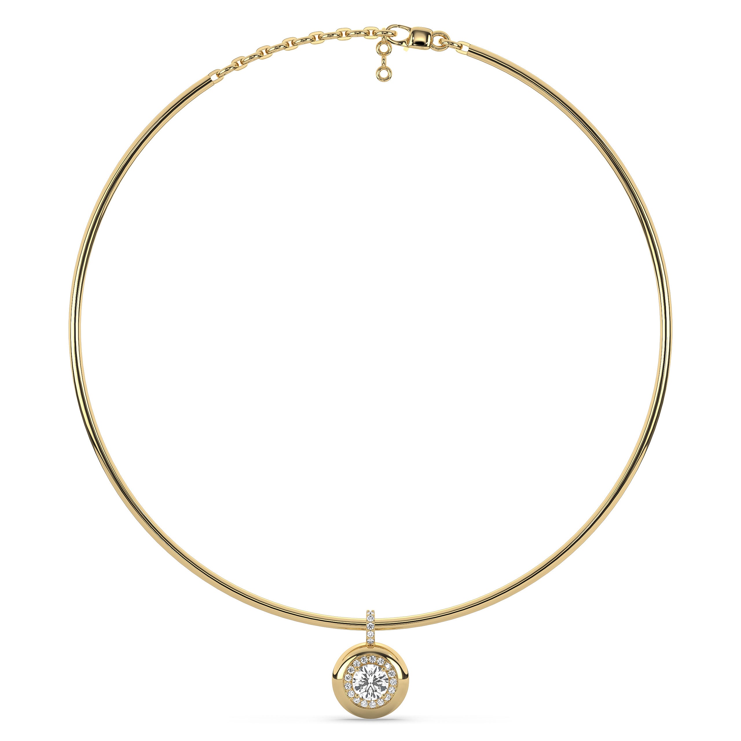 Diana Pendant Collar Necklace