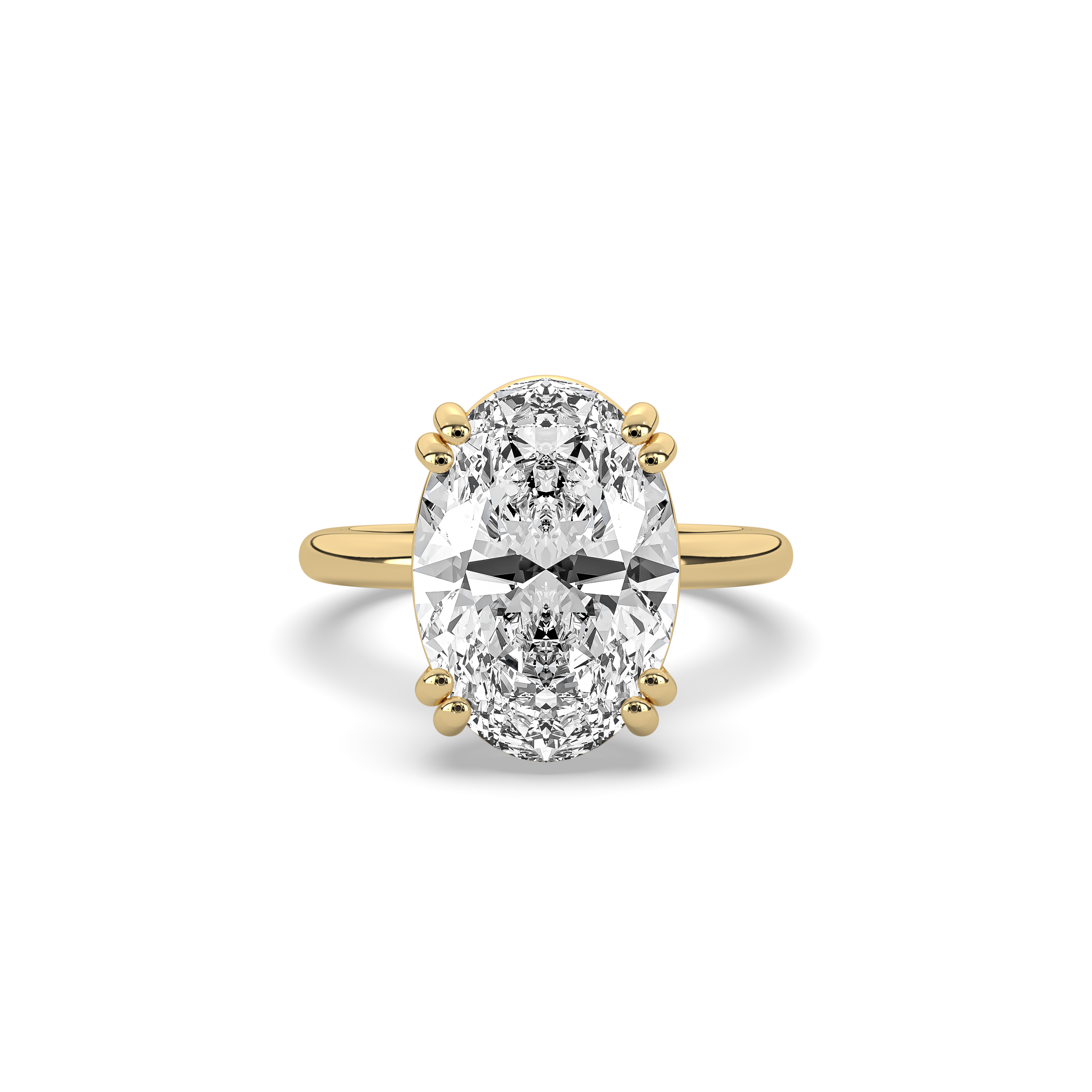 Double Prong Solitaire Engagement Ring