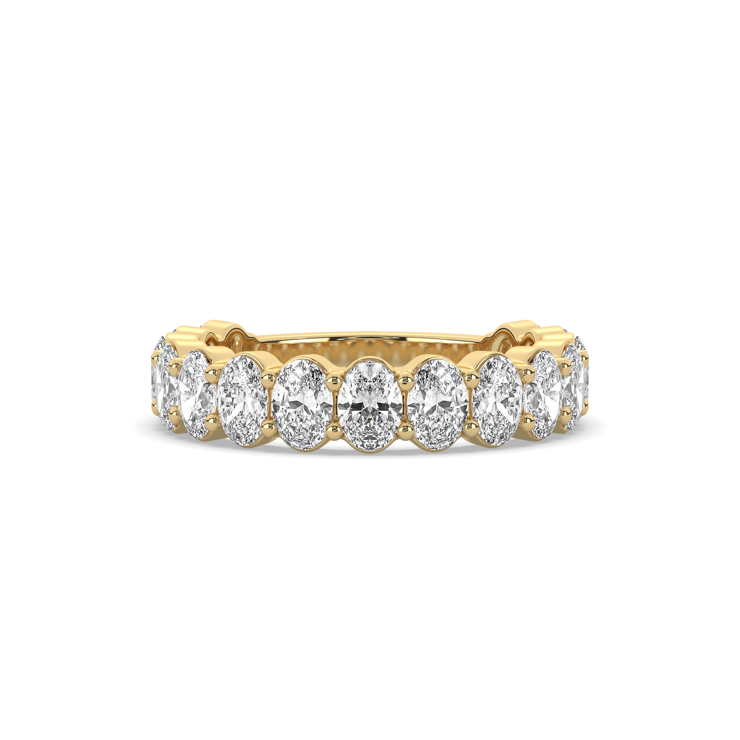 Oval Diamond 3/4 Band