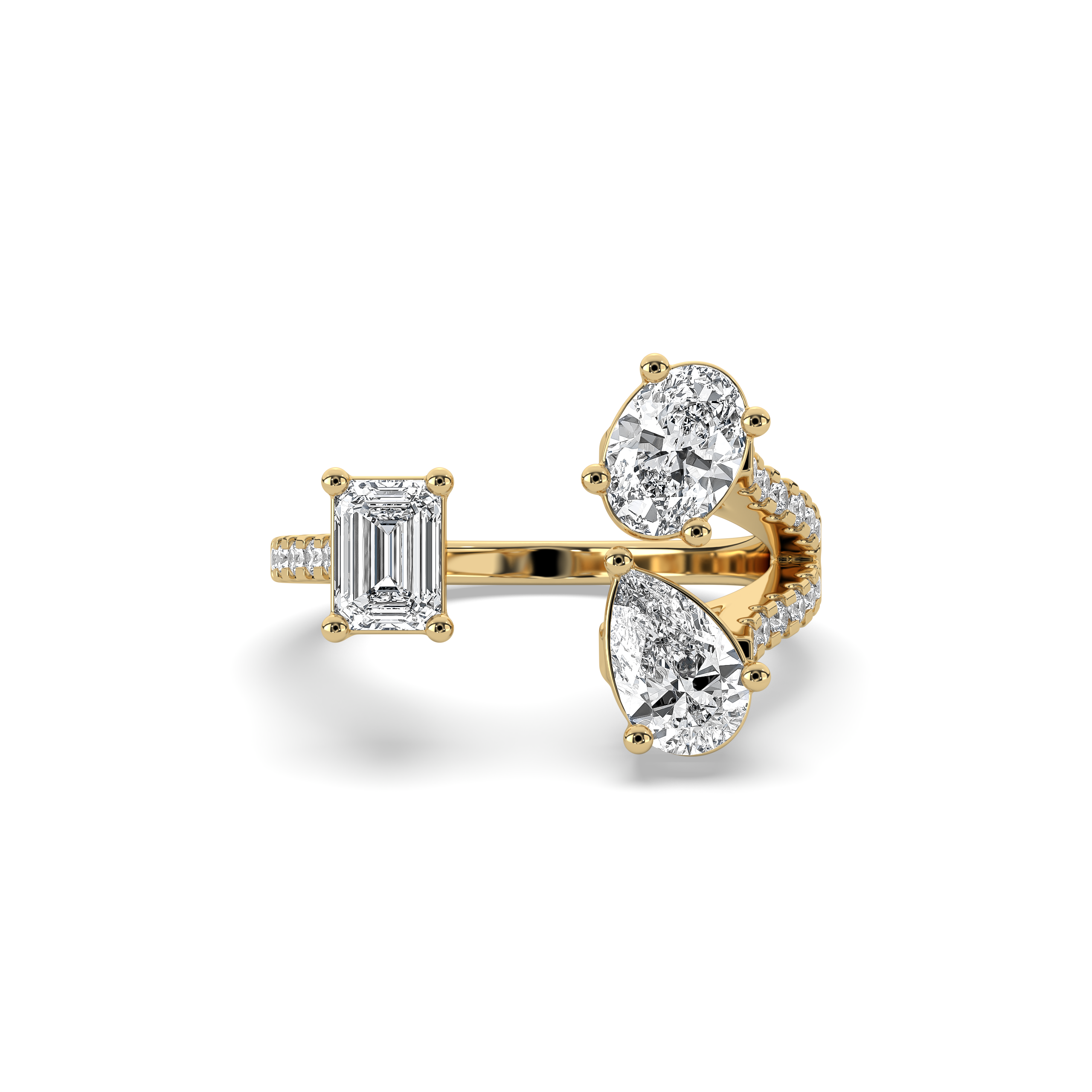 Multi Shape Open Statement Ring