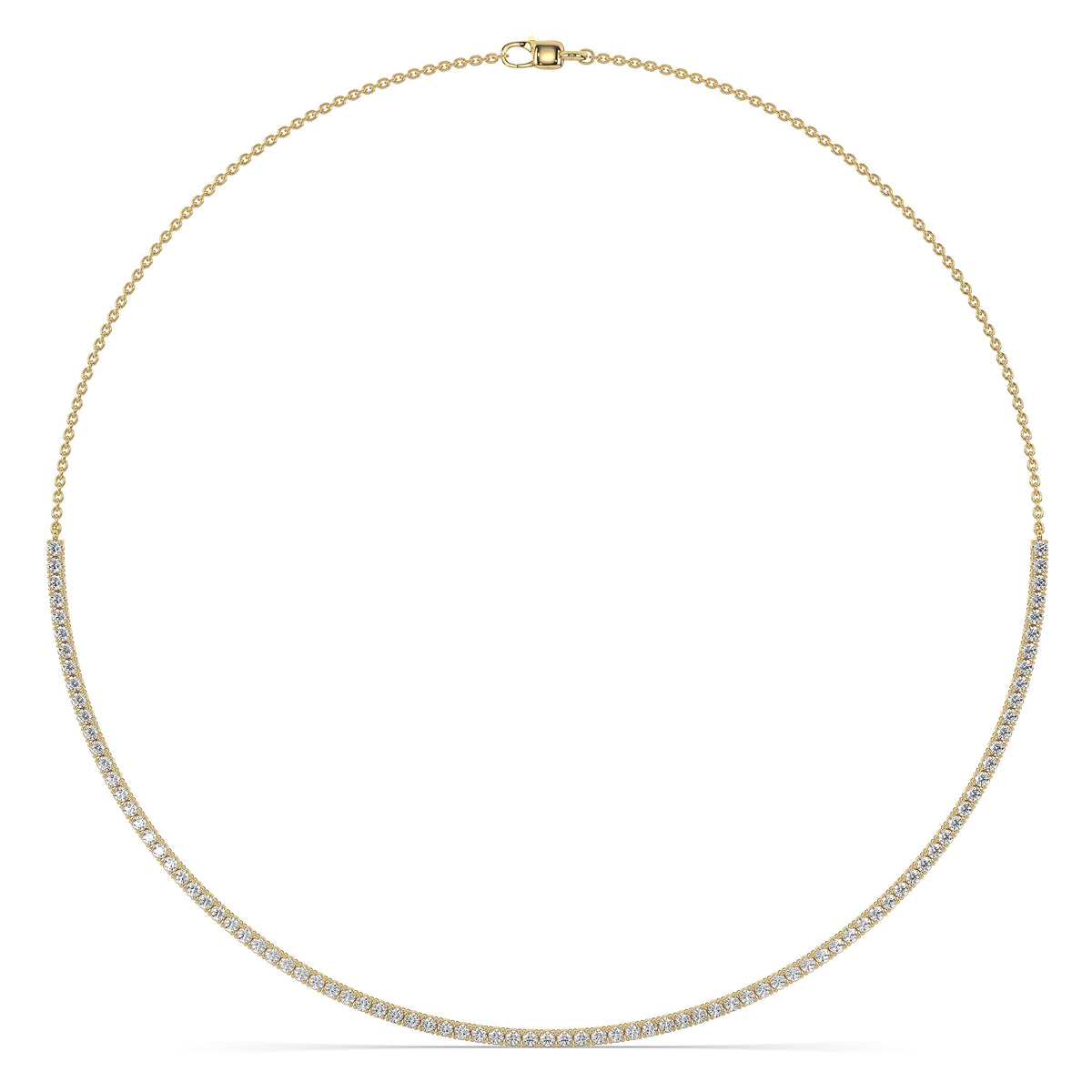 The Classic Half Tennis Necklace