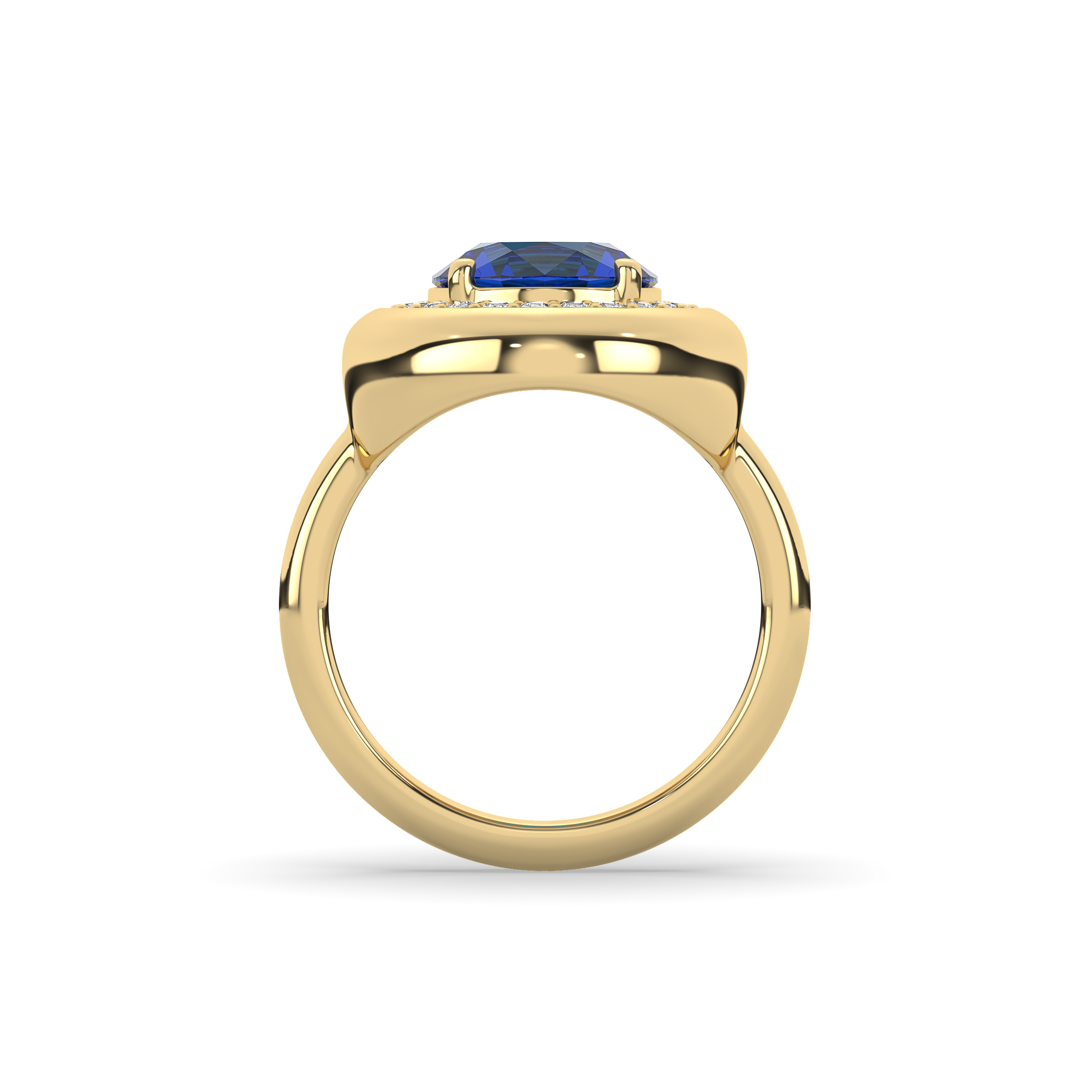 Diana Blue Sapphire Diamond Ring