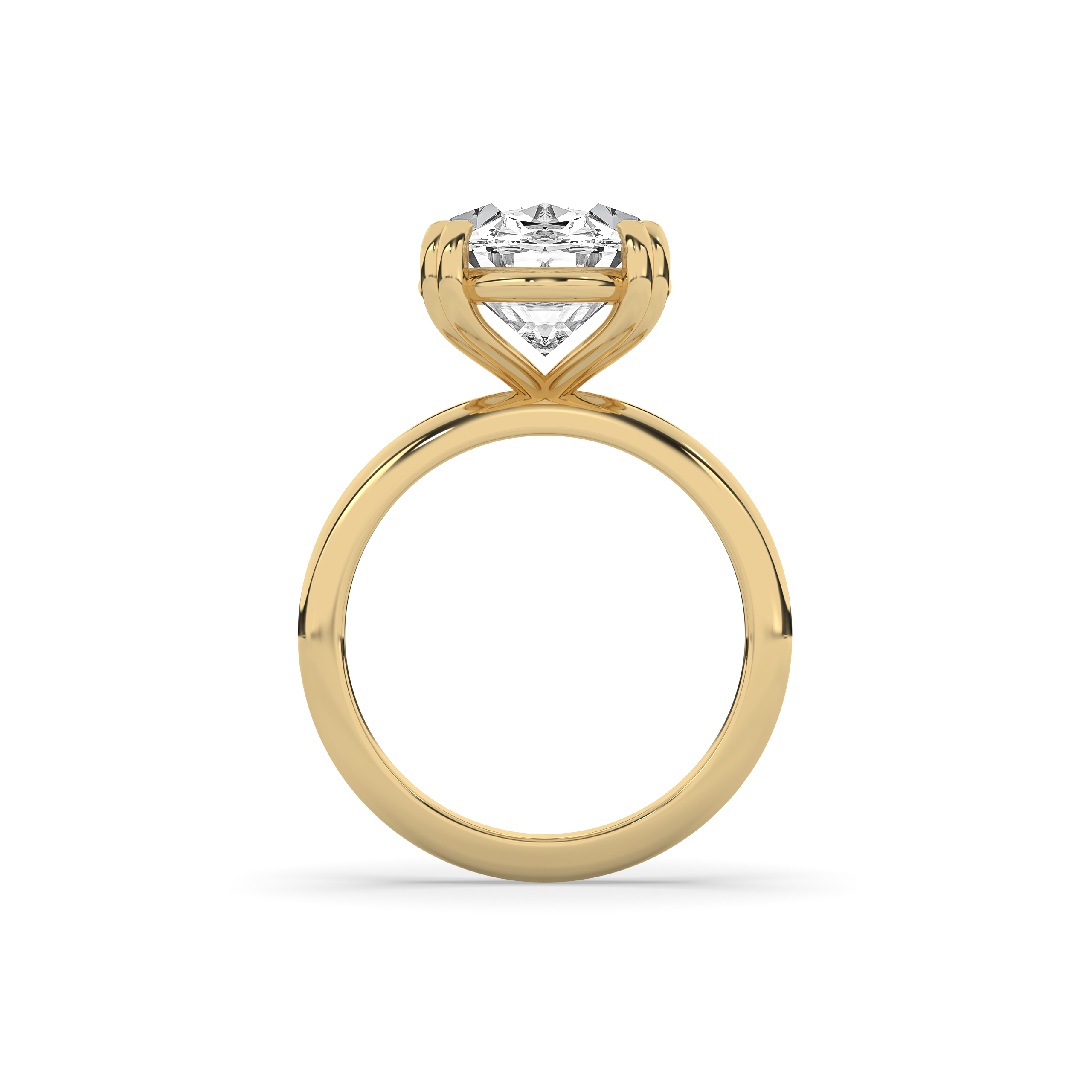 Double Prong Solitaire Engagement Ring