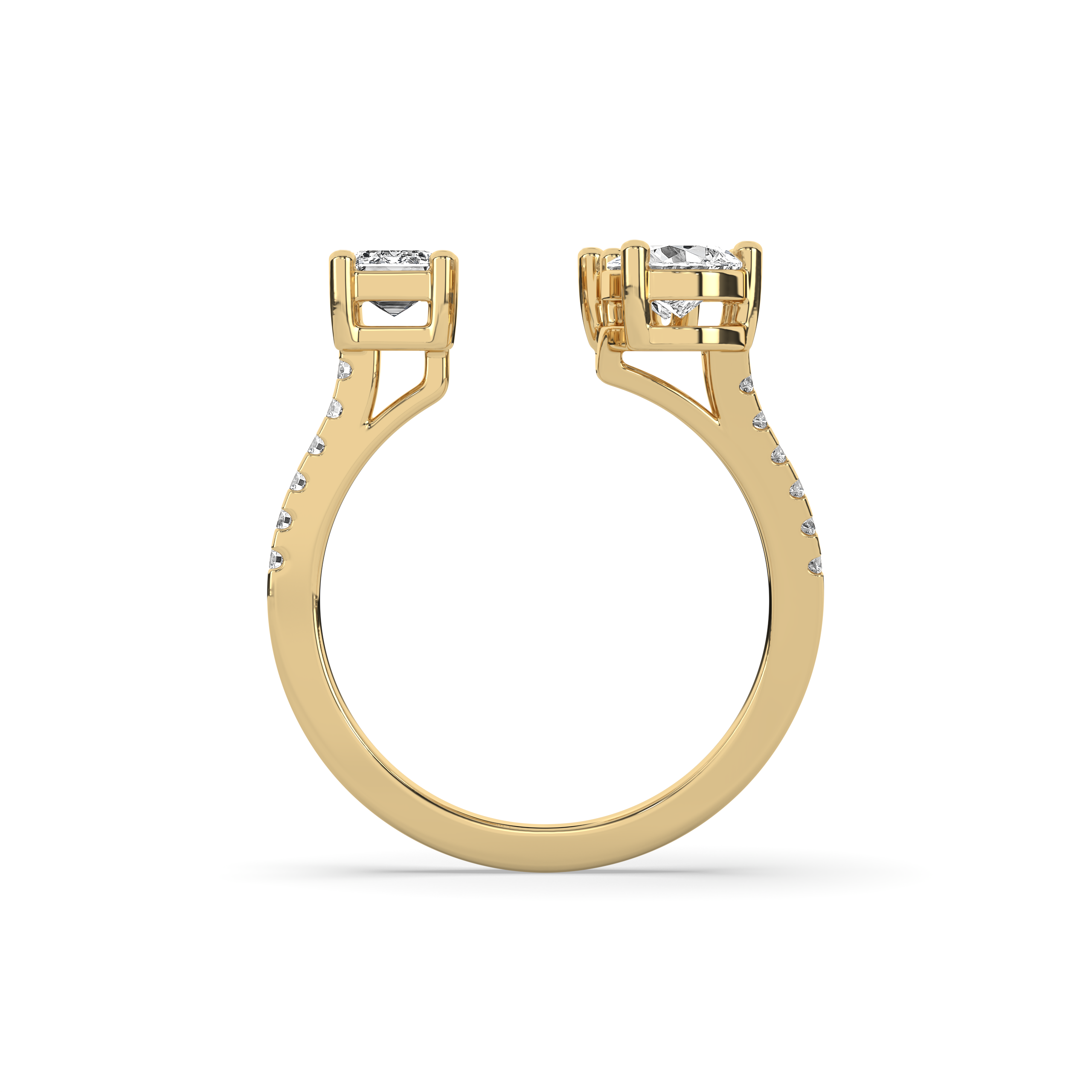 Multi Shape Open Statement Ring