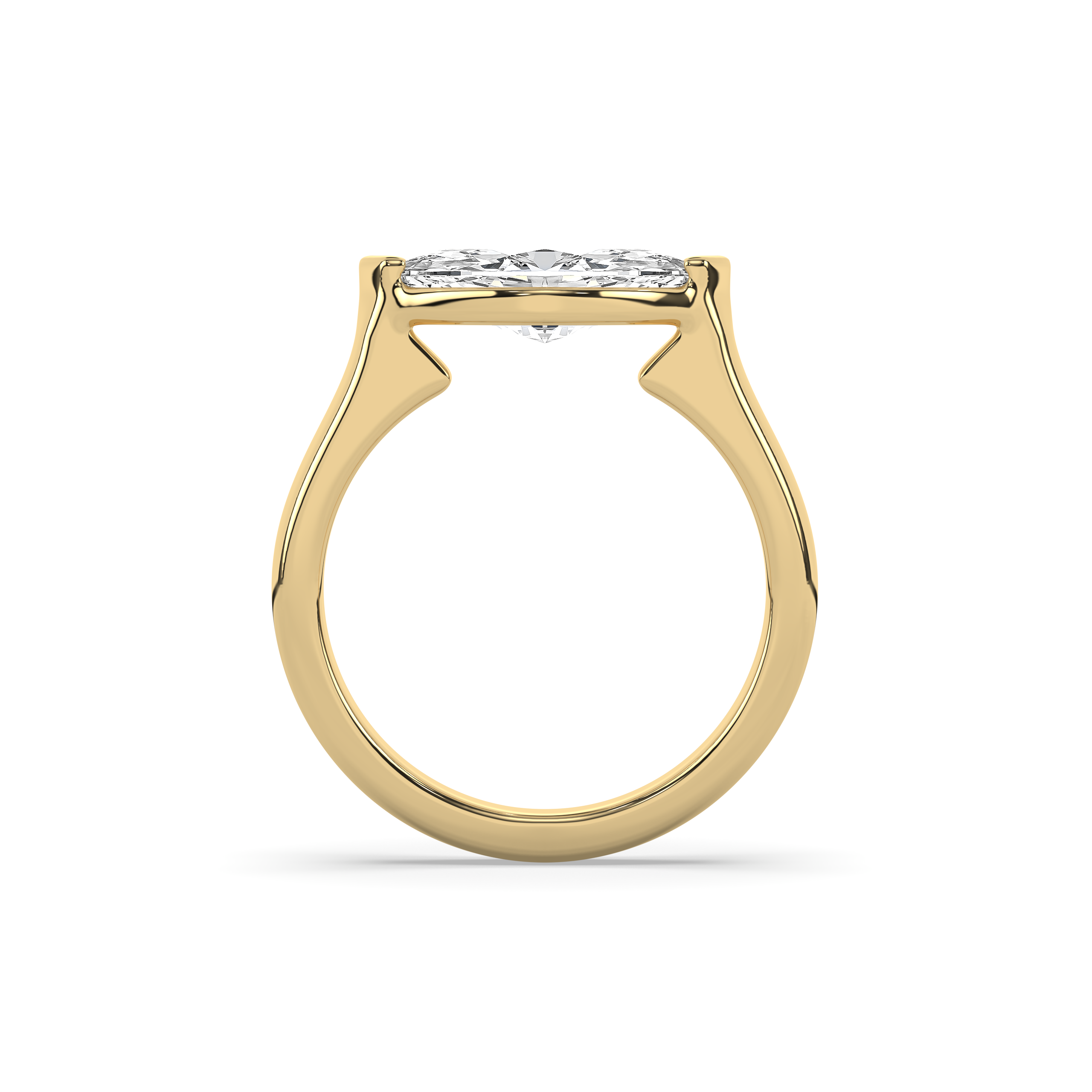 Marquise Floating Solitaire Ring