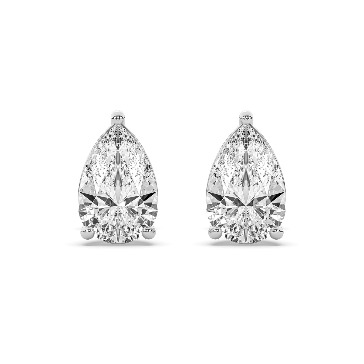 The Pear Diamond Martini Stud Earrings