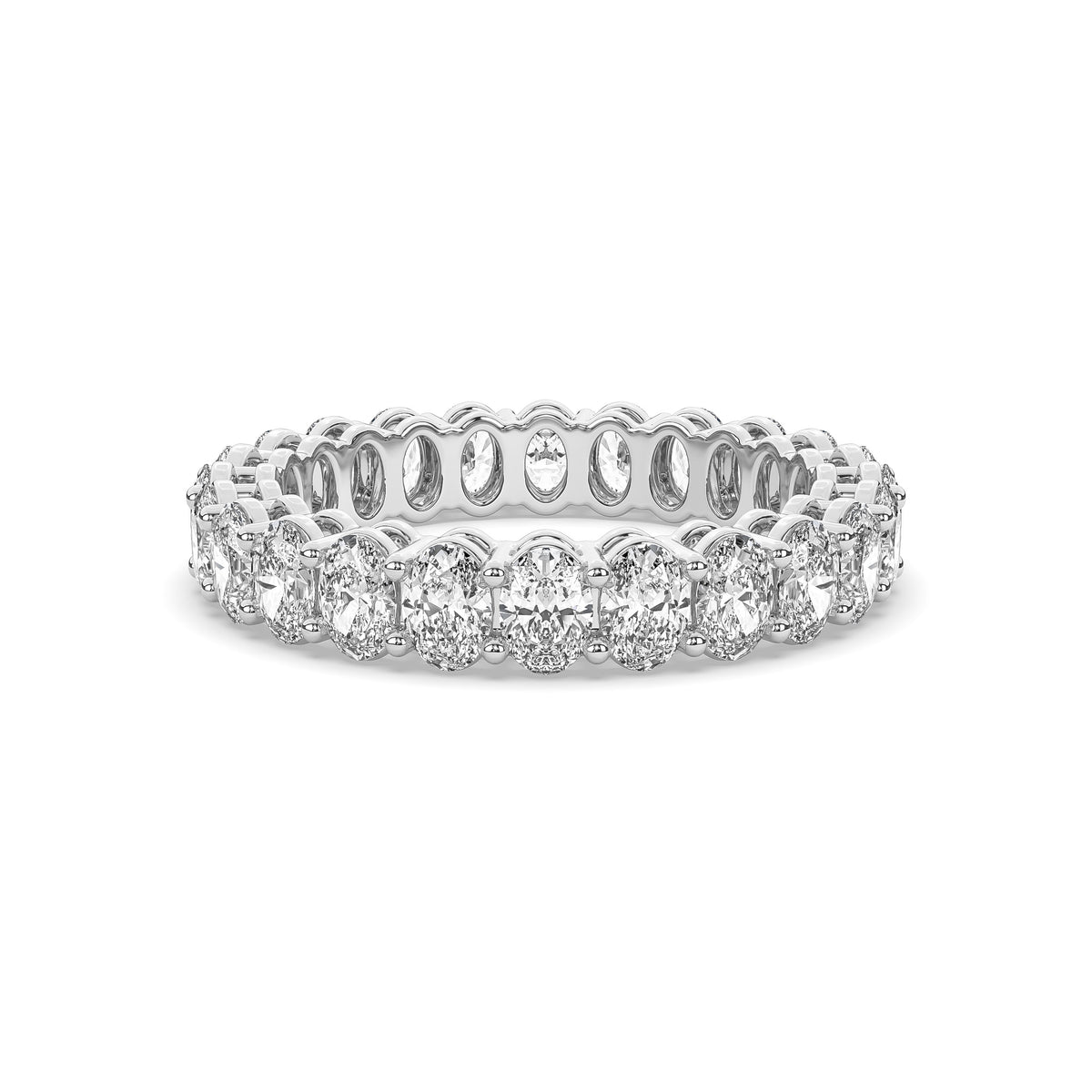 The Classic Oval Diamond Eternity Band
