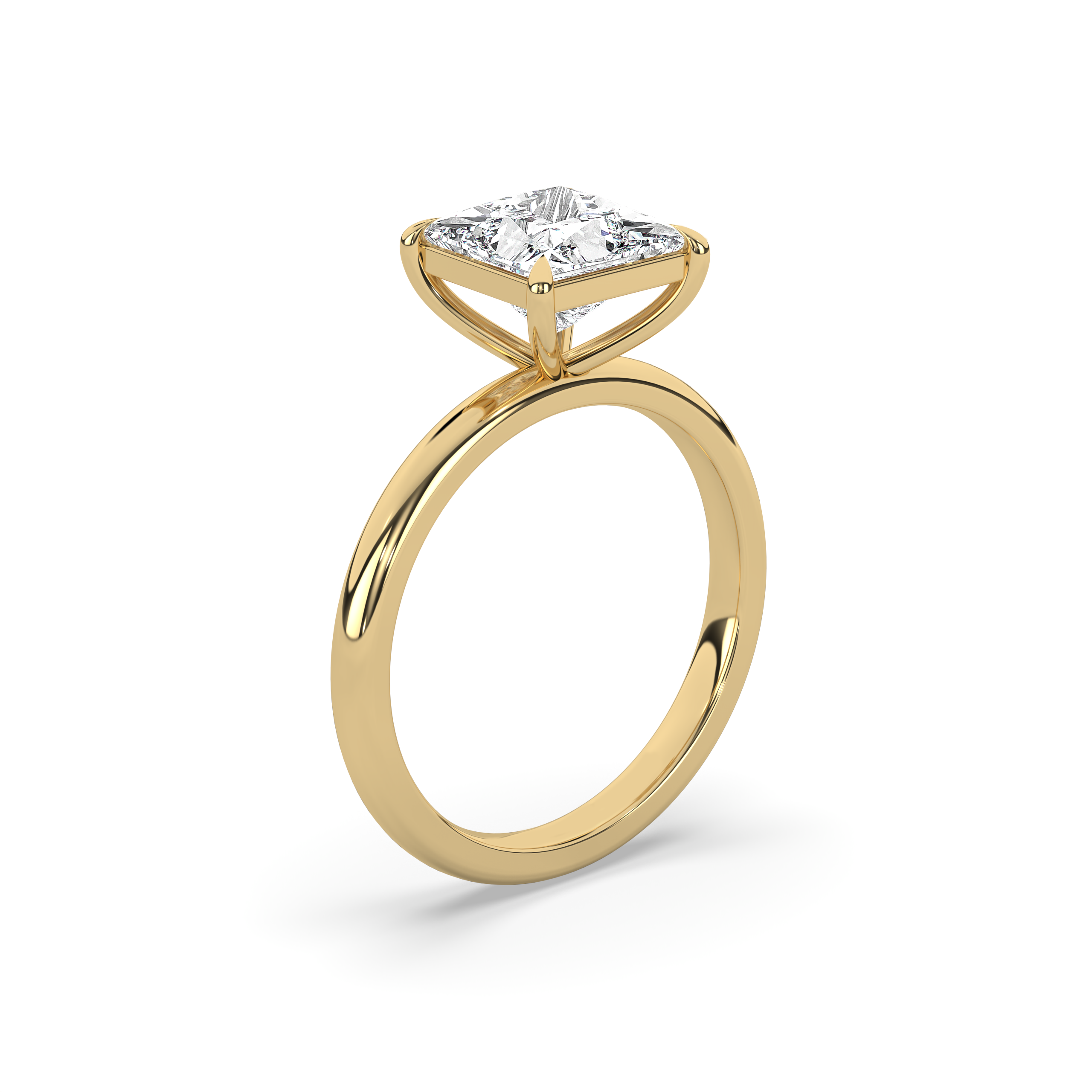 Princess Diamond Solitaire Engagement Ring