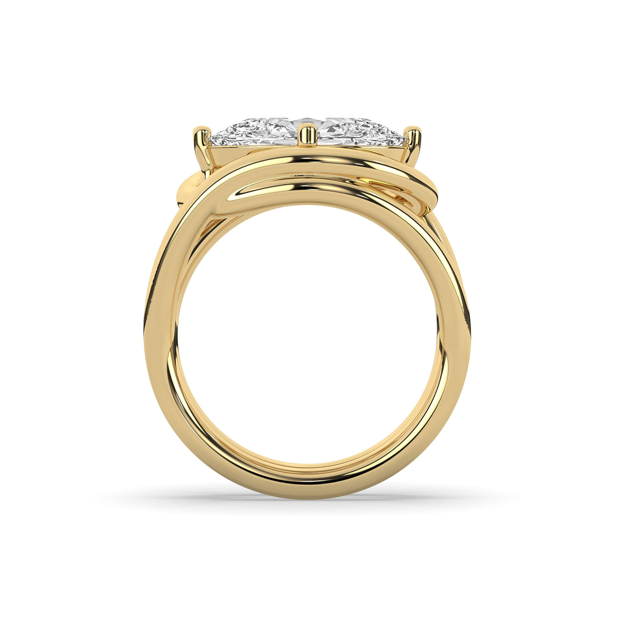 The East-West Oval Diamond Statement Ring