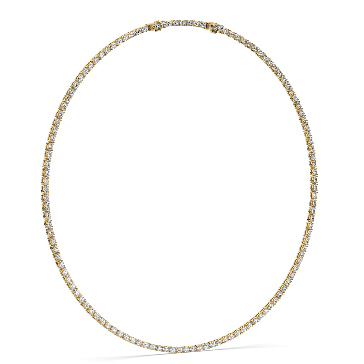 The Oval Diamond Tennis Necklace