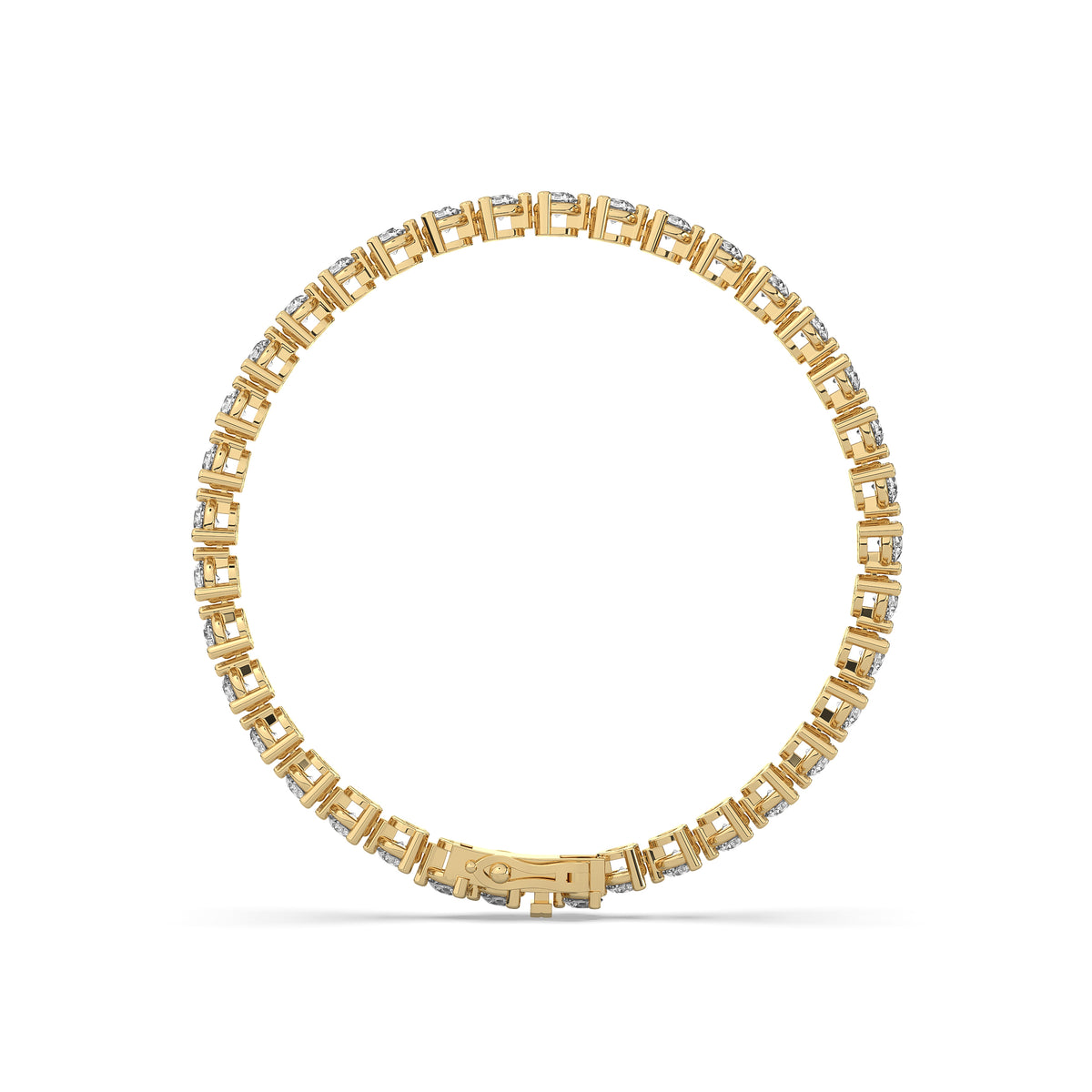 The Three Prong Diamond Bangle Bracelet