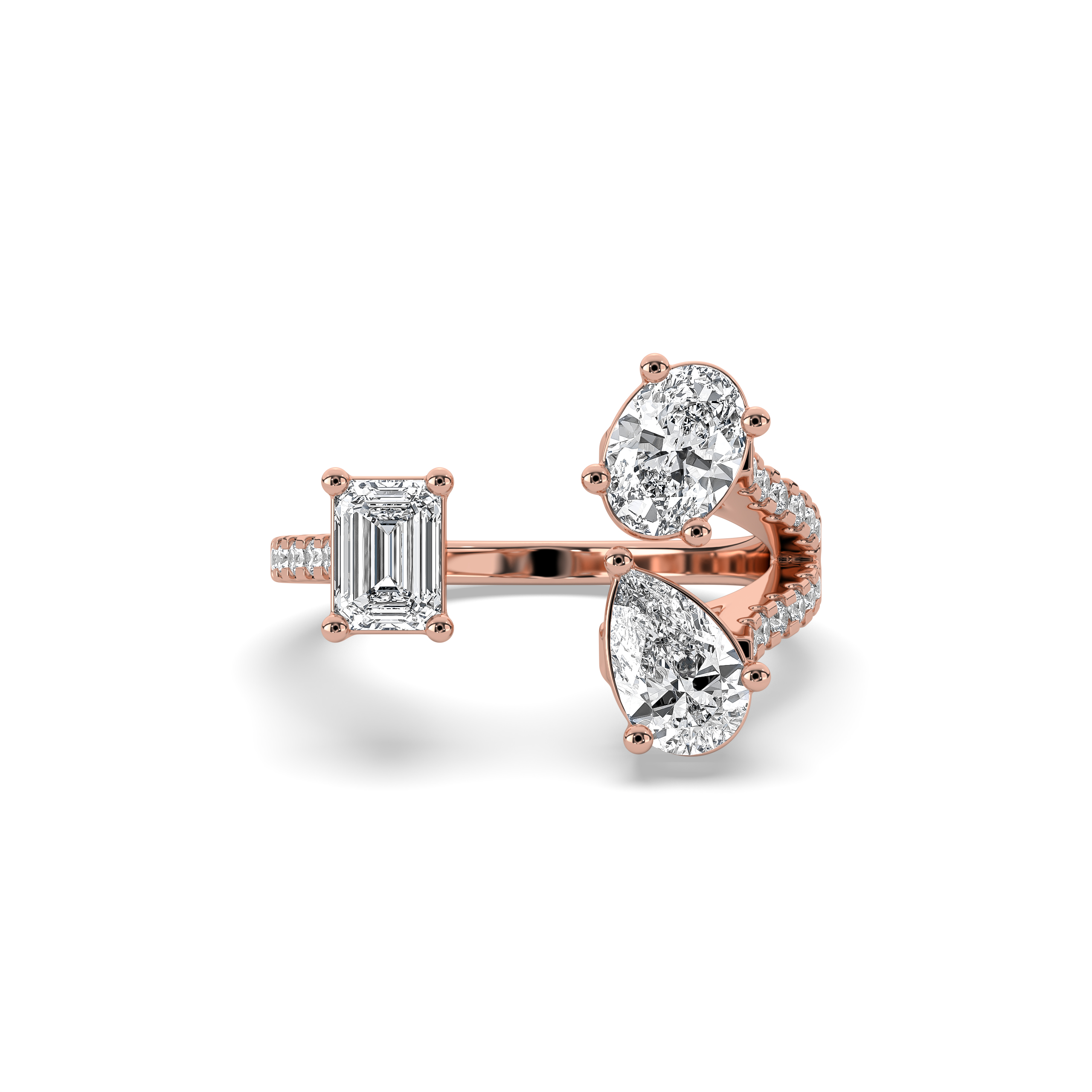 Multi Shape Open Statement Ring