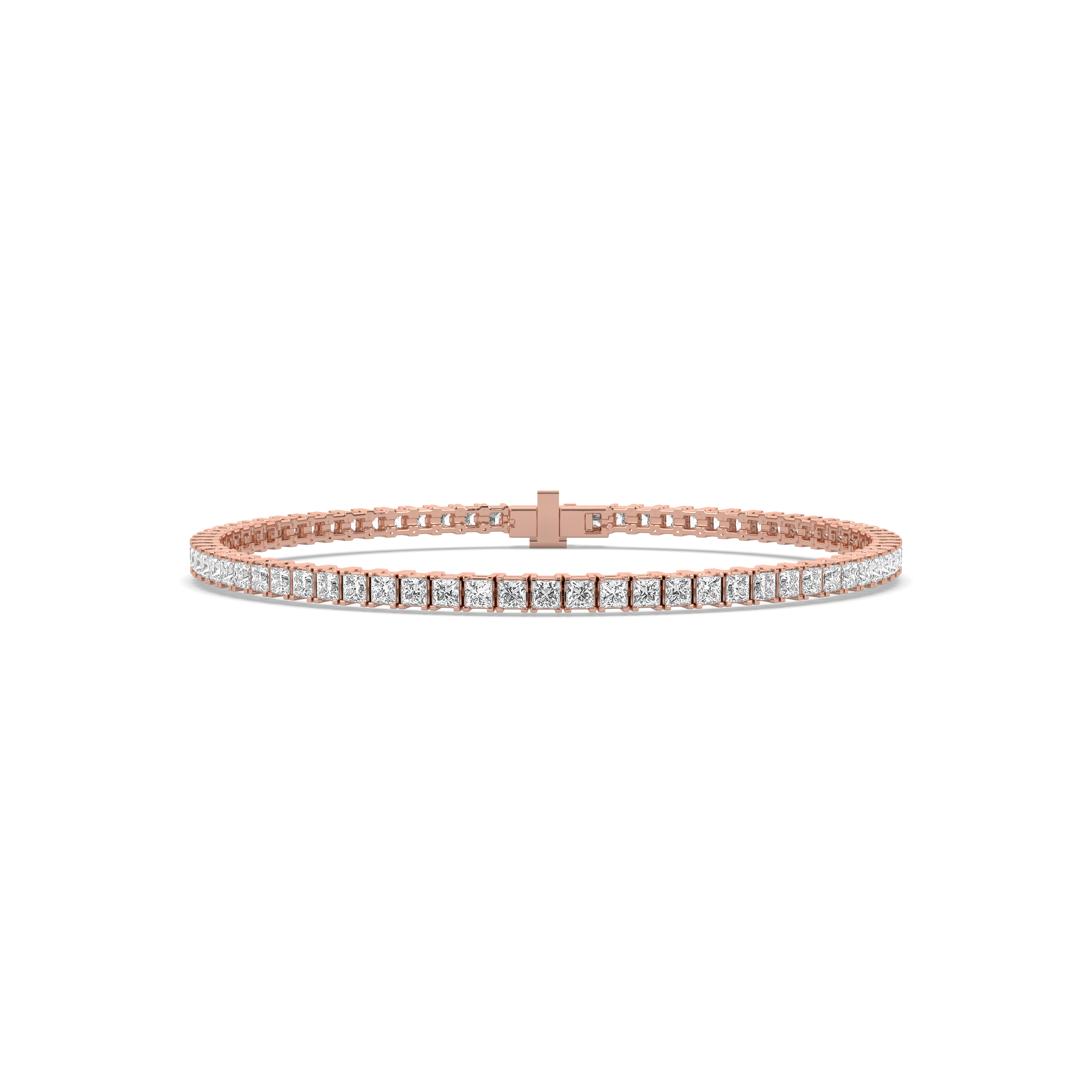 Princess Cut Diamond Tennis Bracelet