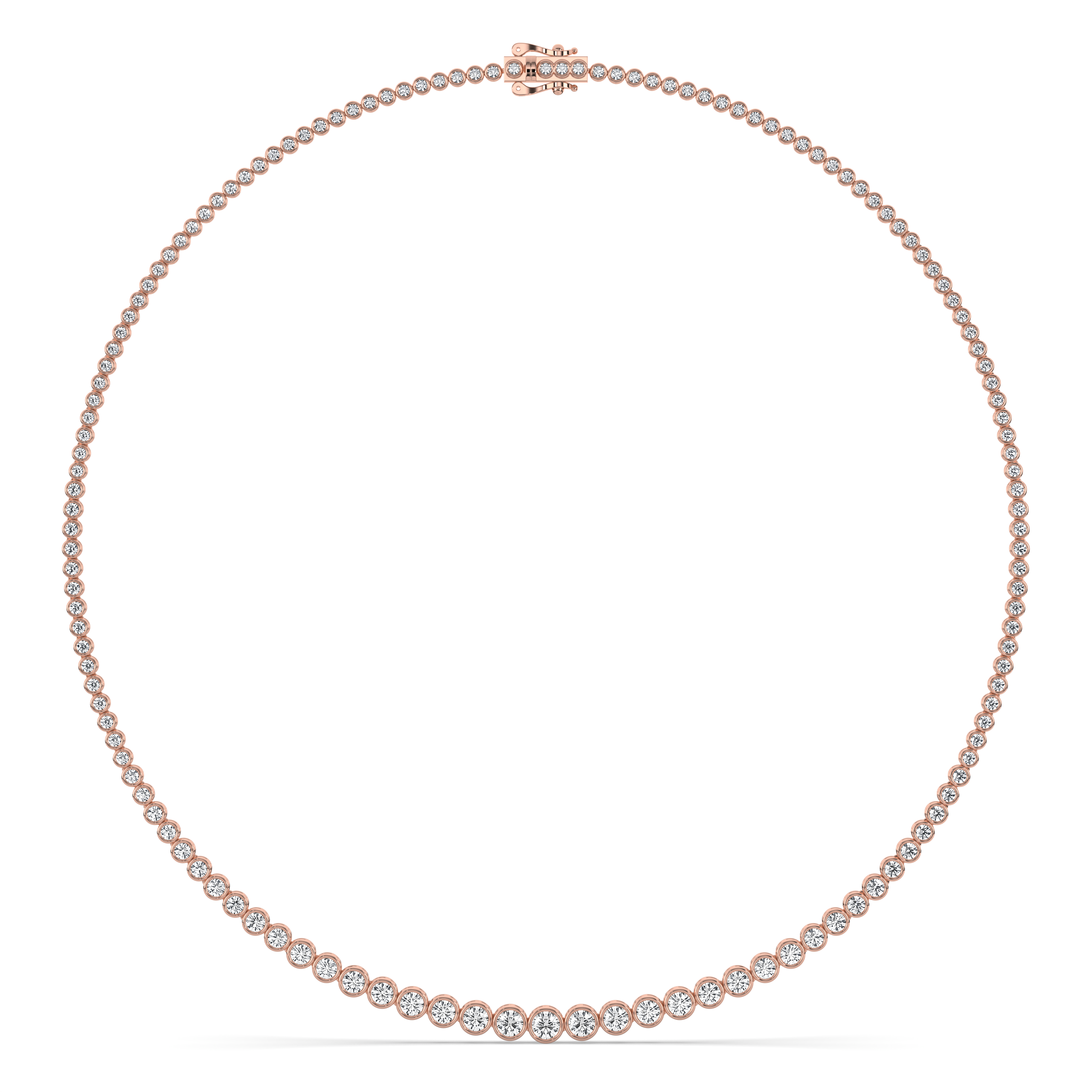 Diamond Graduated Tennis Necklace